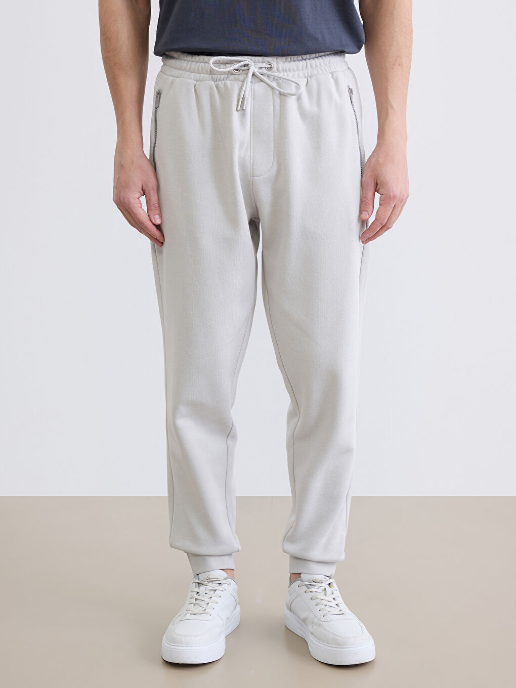 Мужчины Серый Спортивные джоггеры-1