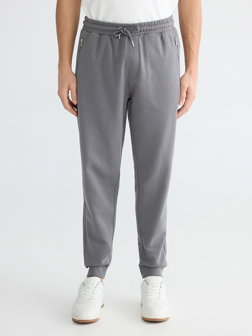 Мужчины Антрацитовый Спортивные джоггеры-1