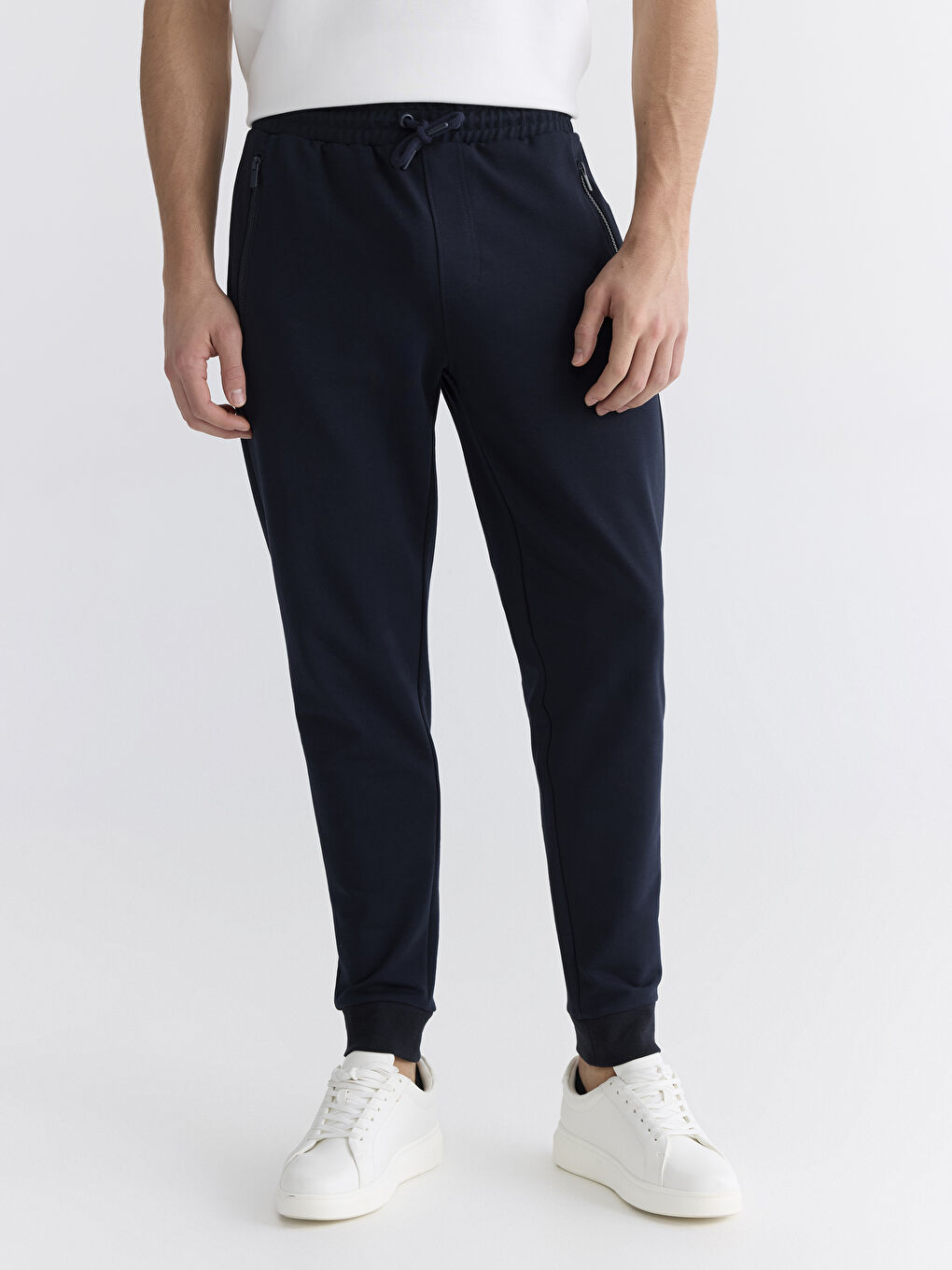 Lacivert Standart Kalıp Erkek Eşofman Altı-1