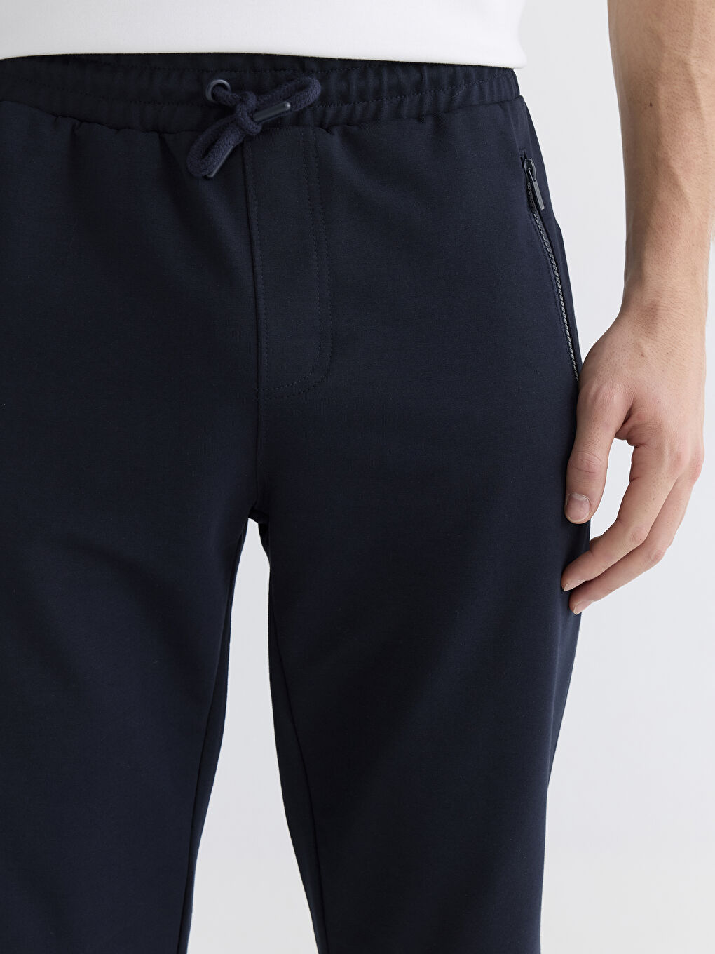 Lacivert Standart Kalıp Erkek Eşofman Altı-2