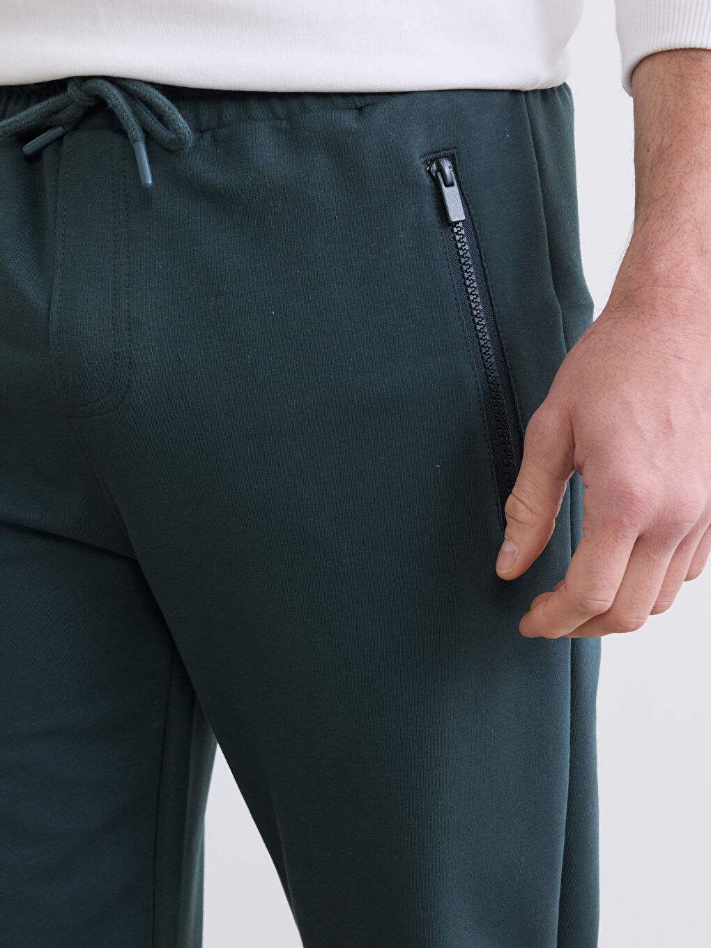 Petrol Standart Kalıp Erkek Jogger Eşofman Altı-2