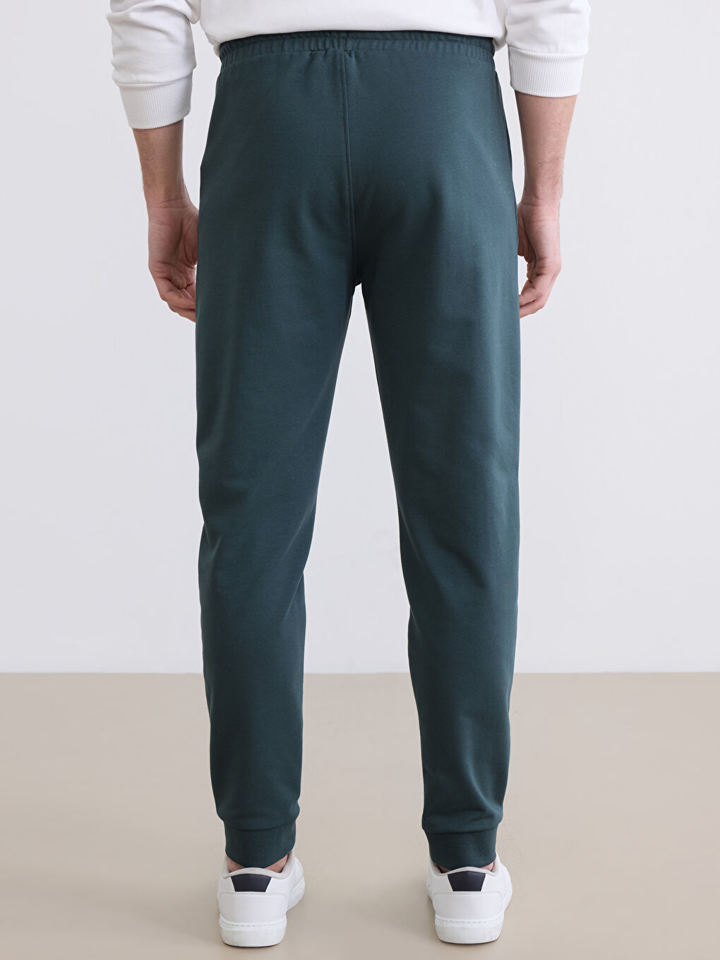 Petrol Standart Kalıp Erkek Jogger Eşofman Altı-3