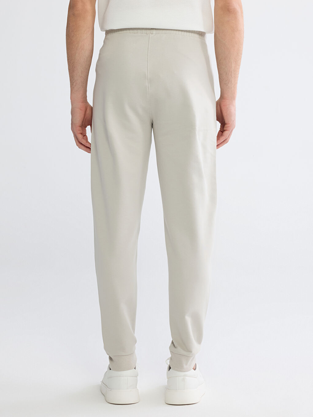 Bej Standart Kalıp Erkek Jogger Eşofman Altı-3