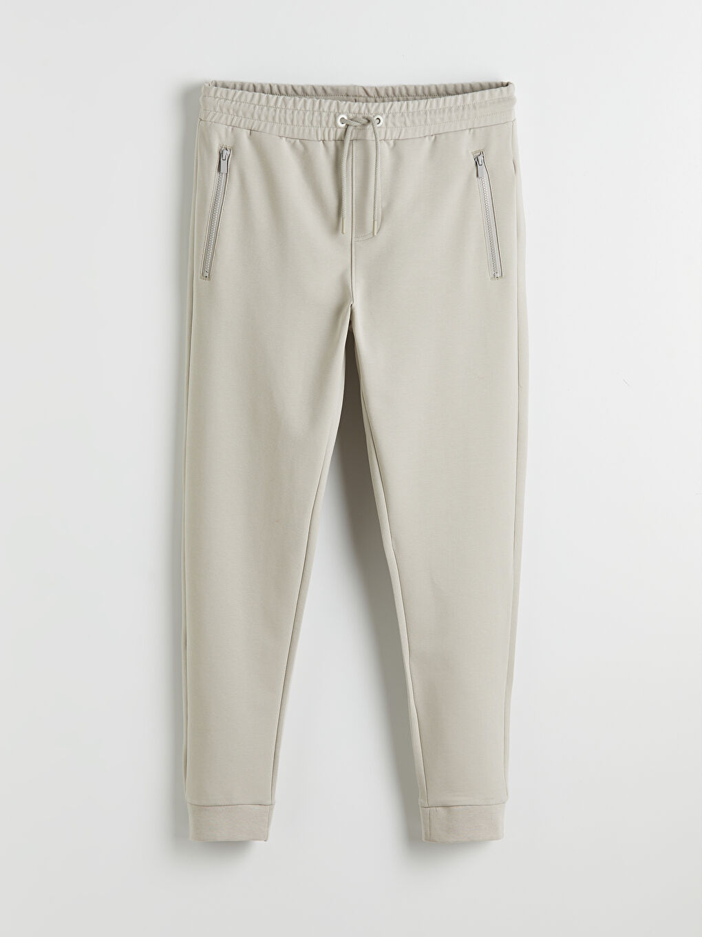 Bej Standart Kalıp Erkek Jogger Eşofman Altı-4