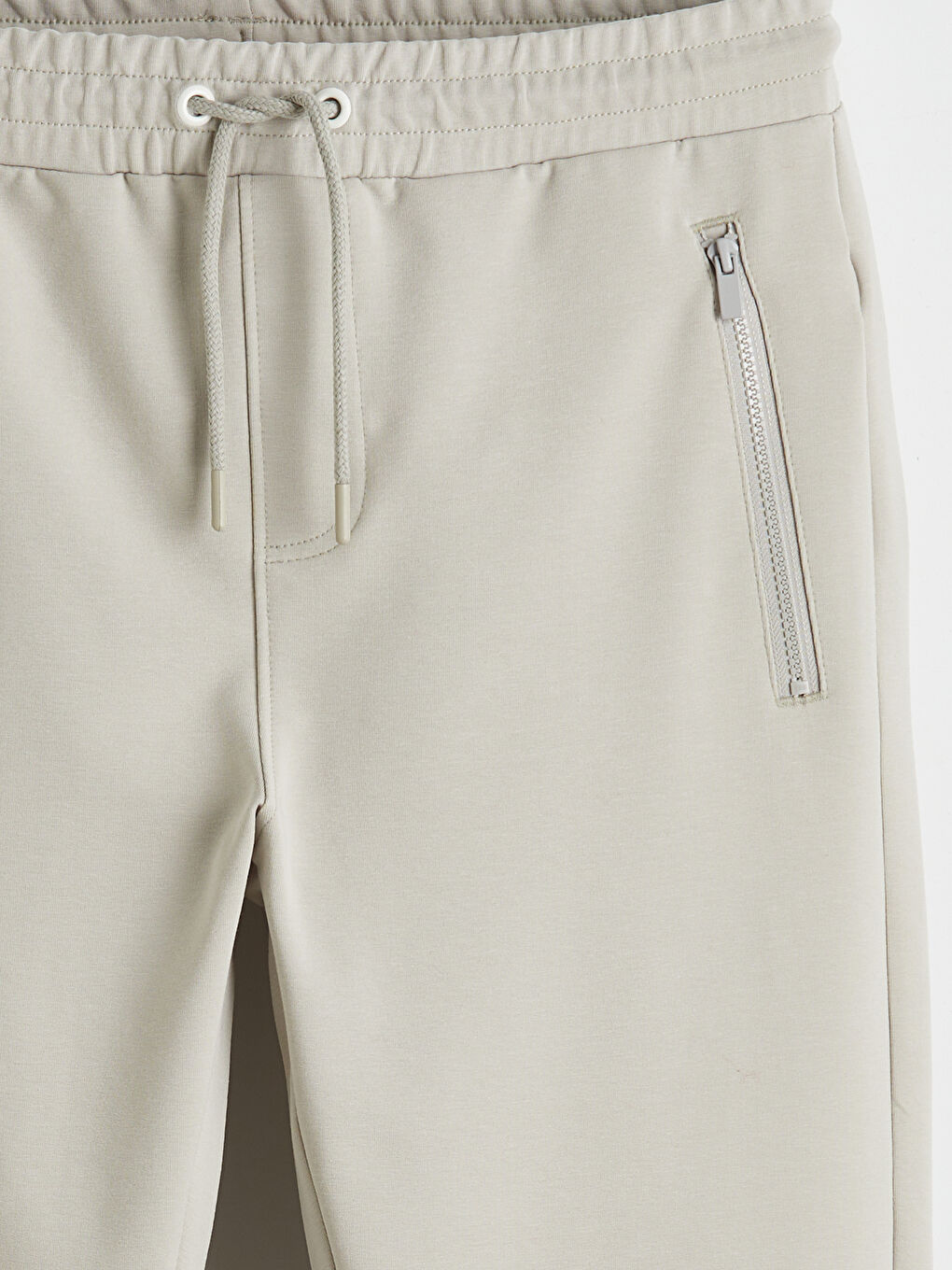 Bej Standart Kalıp Erkek Jogger Eşofman Altı-5