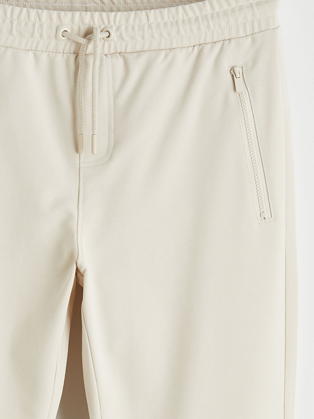 Bej Standart Kalıp Erkek Eşofman Altı-2