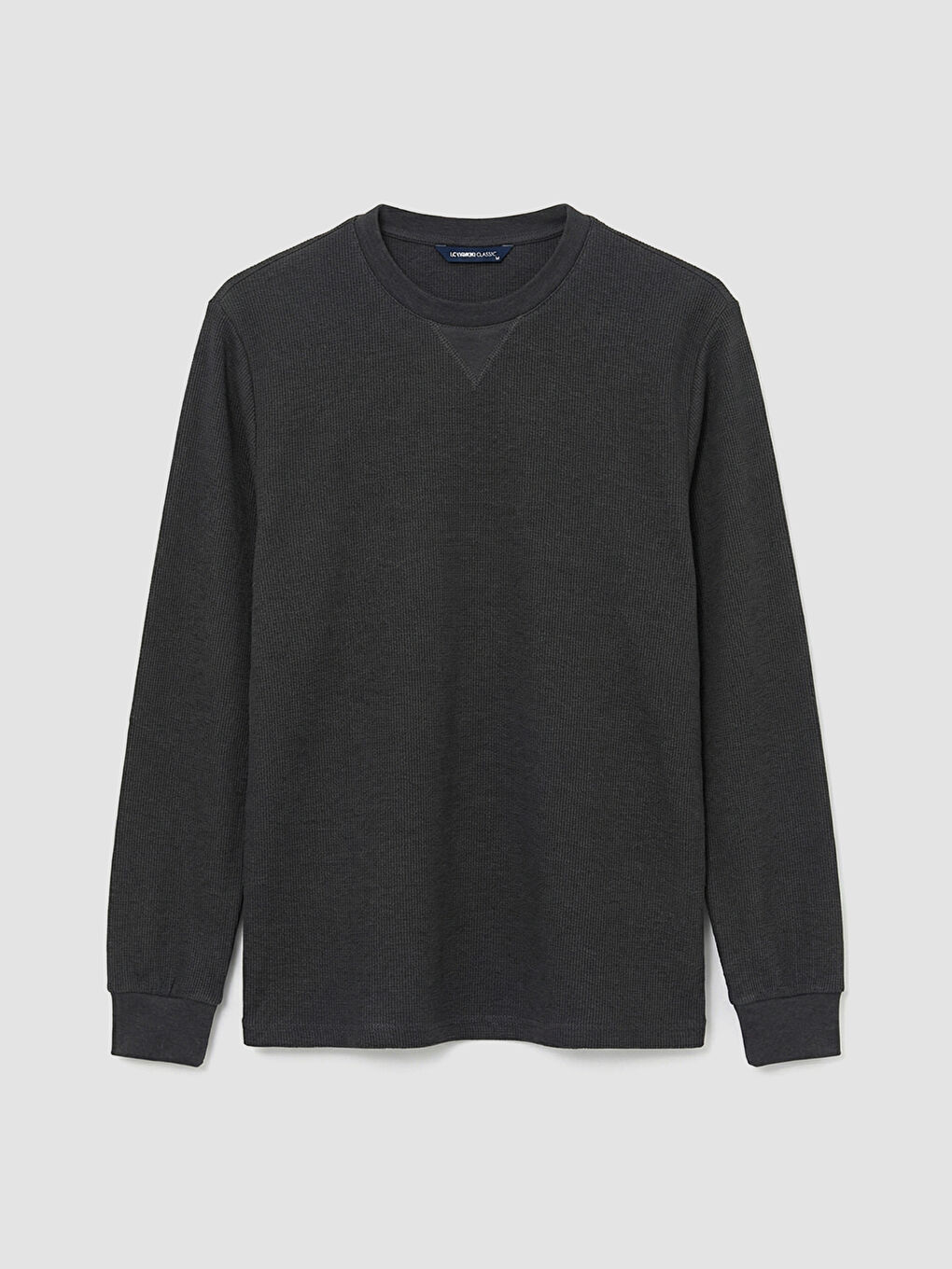 Antrasit Bisiklet Yaka Erkek Sweatshirt