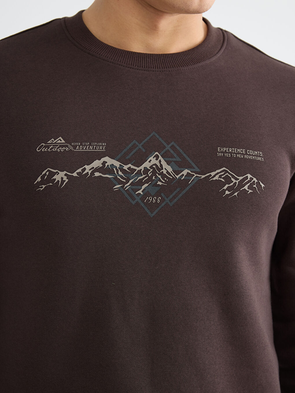 Sweat-shirt Imprimé à Col Rond Régulier pour Hommes-2