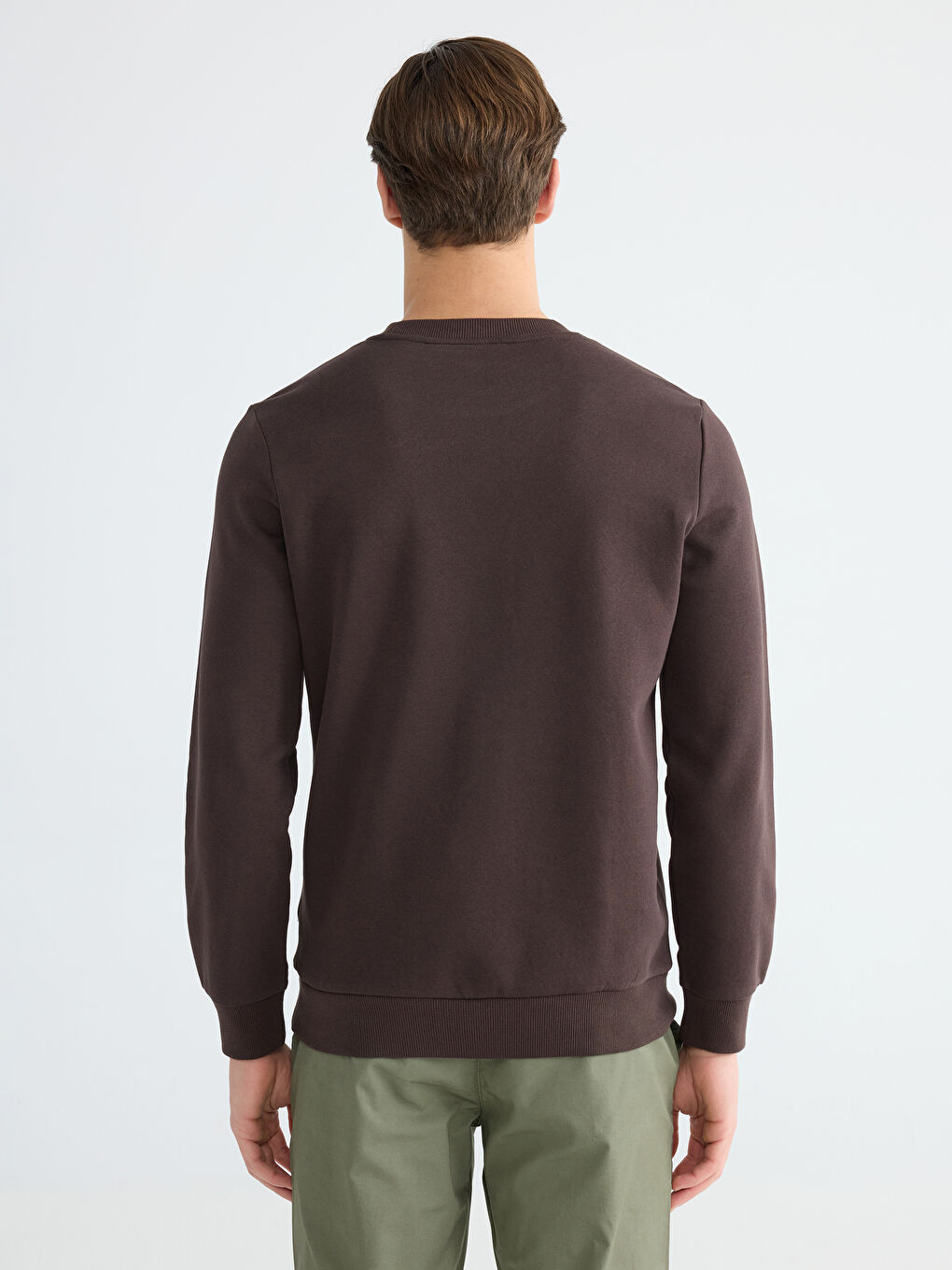 Sweat-shirt Imprimé à Col Rond Régulier pour Hommes-3