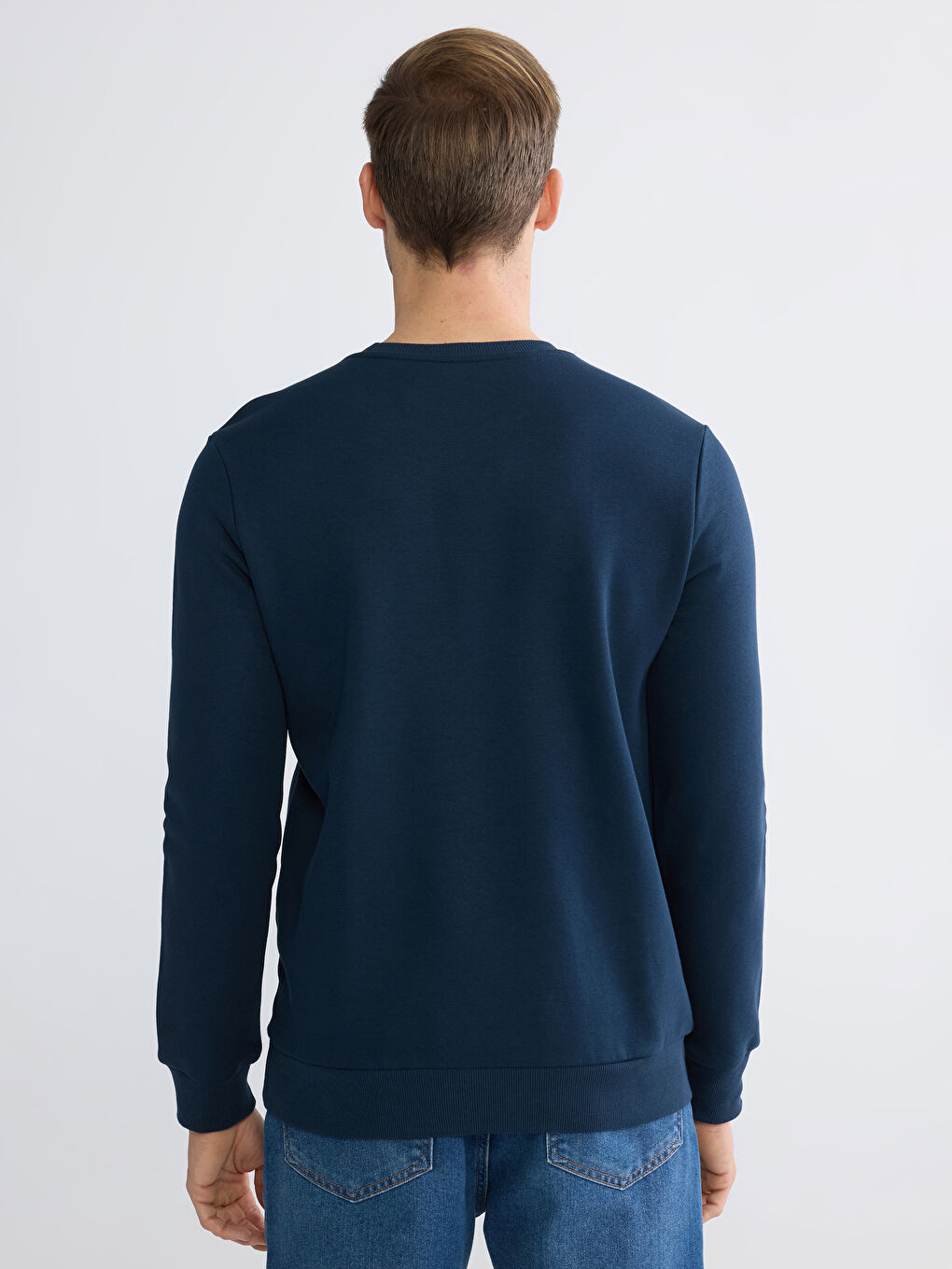 Men's Crew Neck Printed Heavy Sweatshirt-3