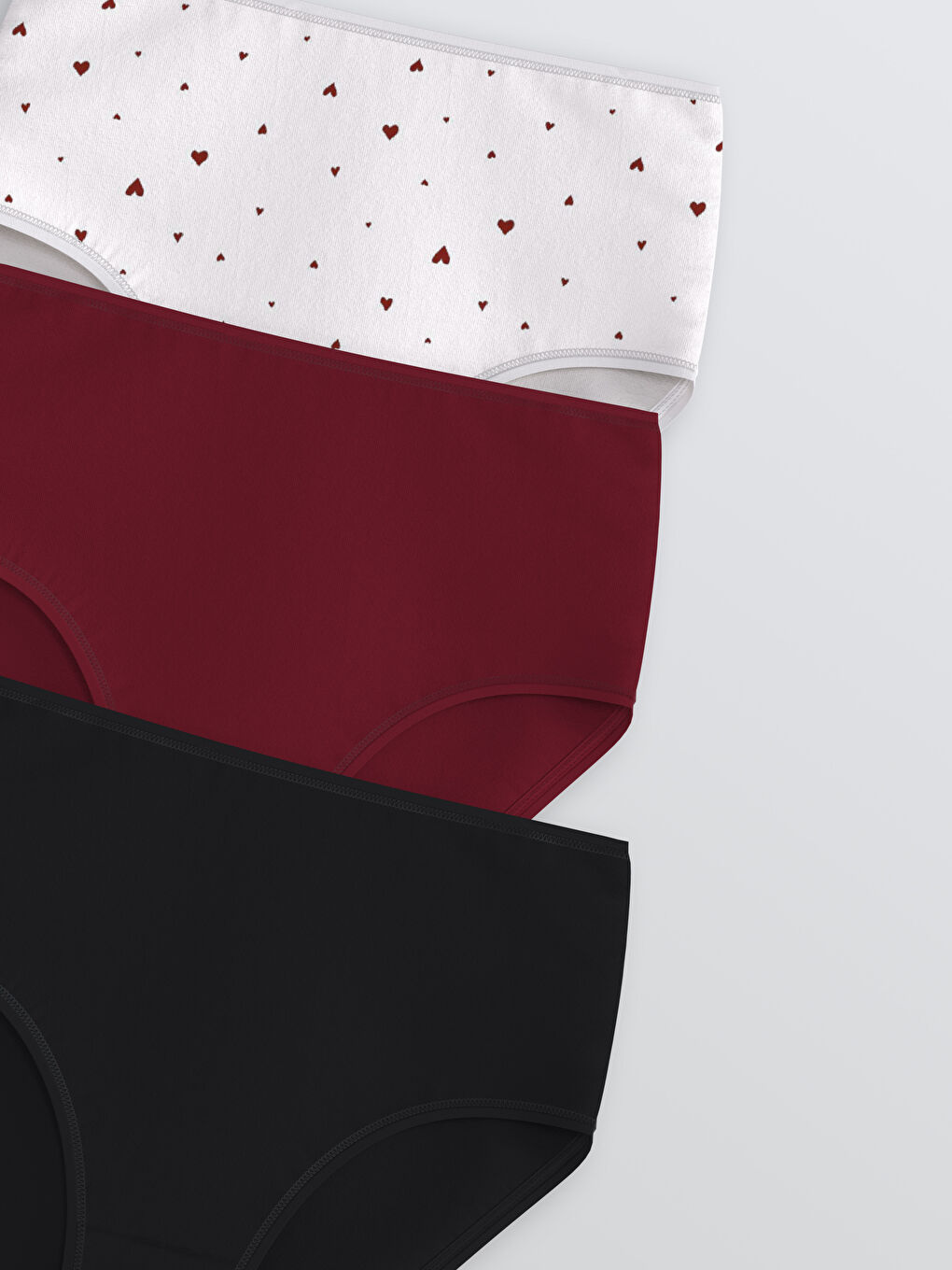 Ekru Baskılı Klasik Külot 3'lü-2