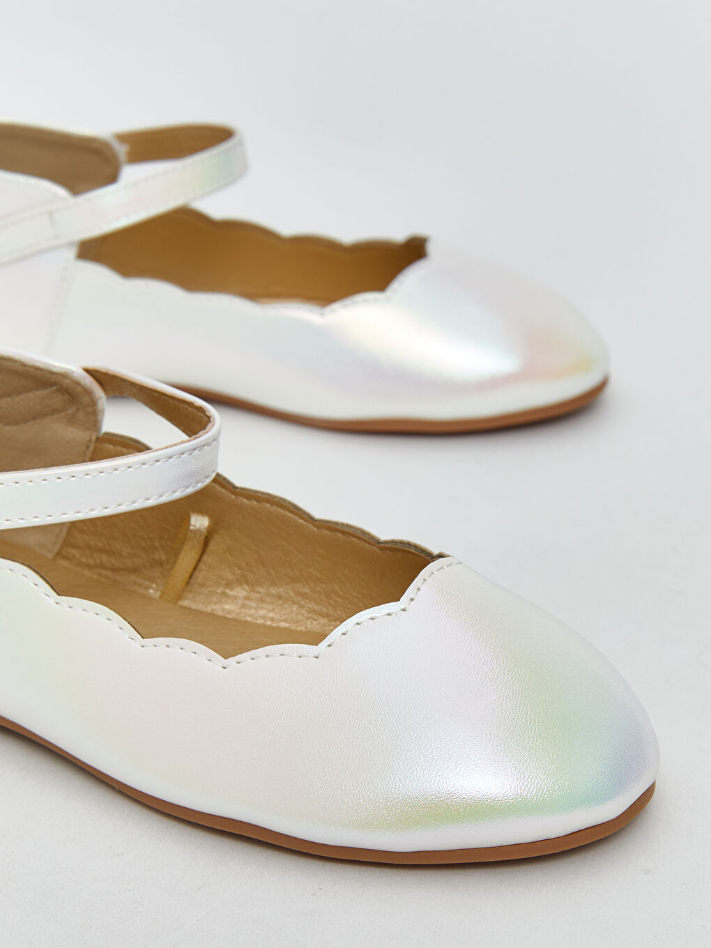 LCW STEPS Girl WHITE Ballet Flats -S60403Z4-J5E