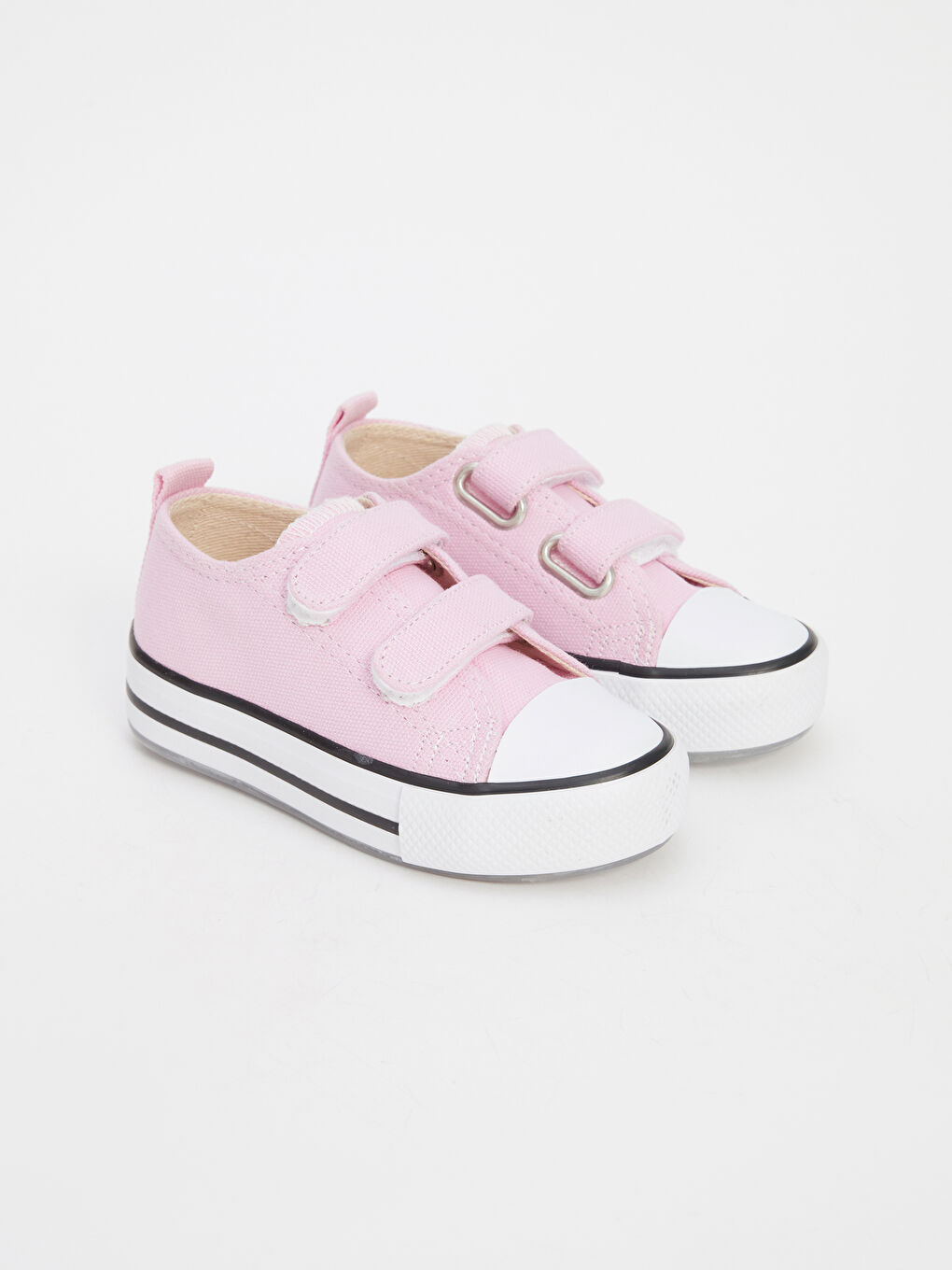 Pembe Tabanı Işıklı Kız Bebek Spor Ayakkabı-1