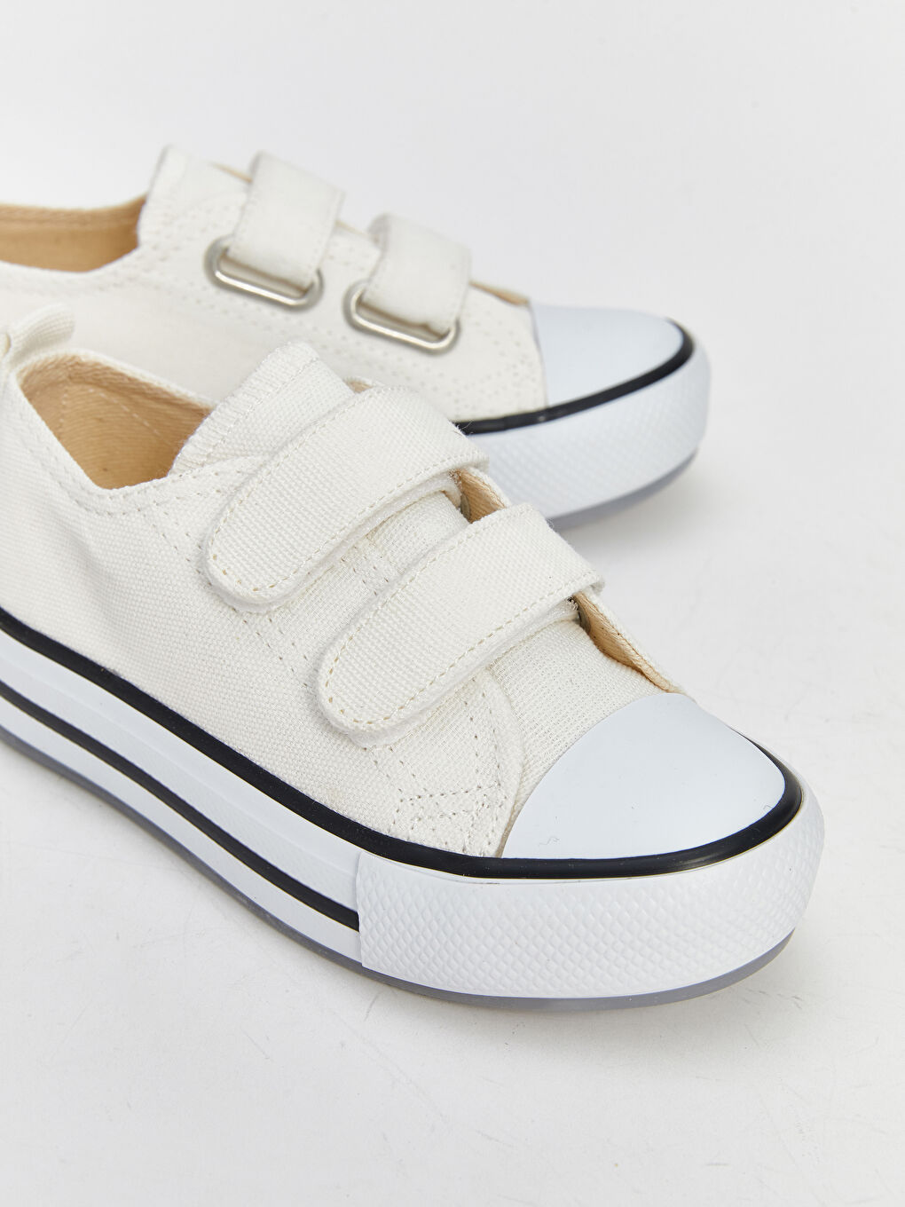 Beyaz Tabanı Işıklı Kız Bebek Spor Ayakkabı-3