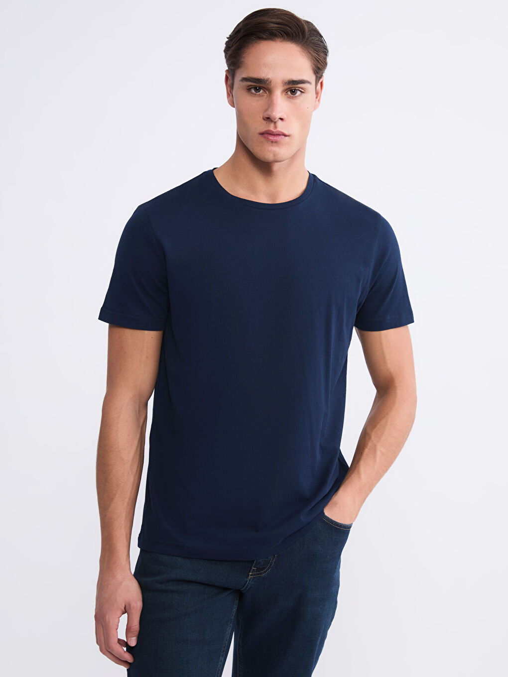 Ерлерге арналған трикотаж футболка