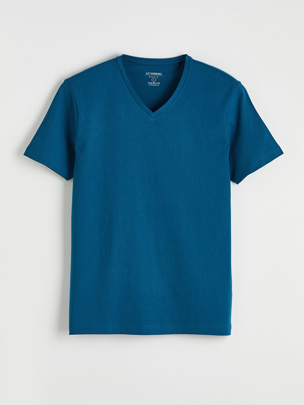 Bisiklet Yaka Penye Erkek Tişört-4