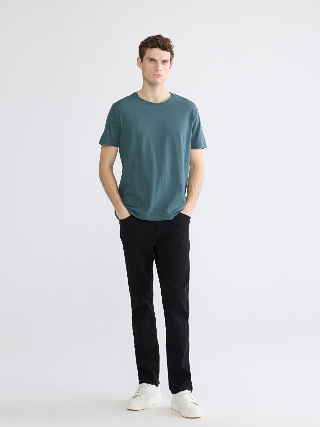 Crew Neck Jersey Men's T-Shirt-1