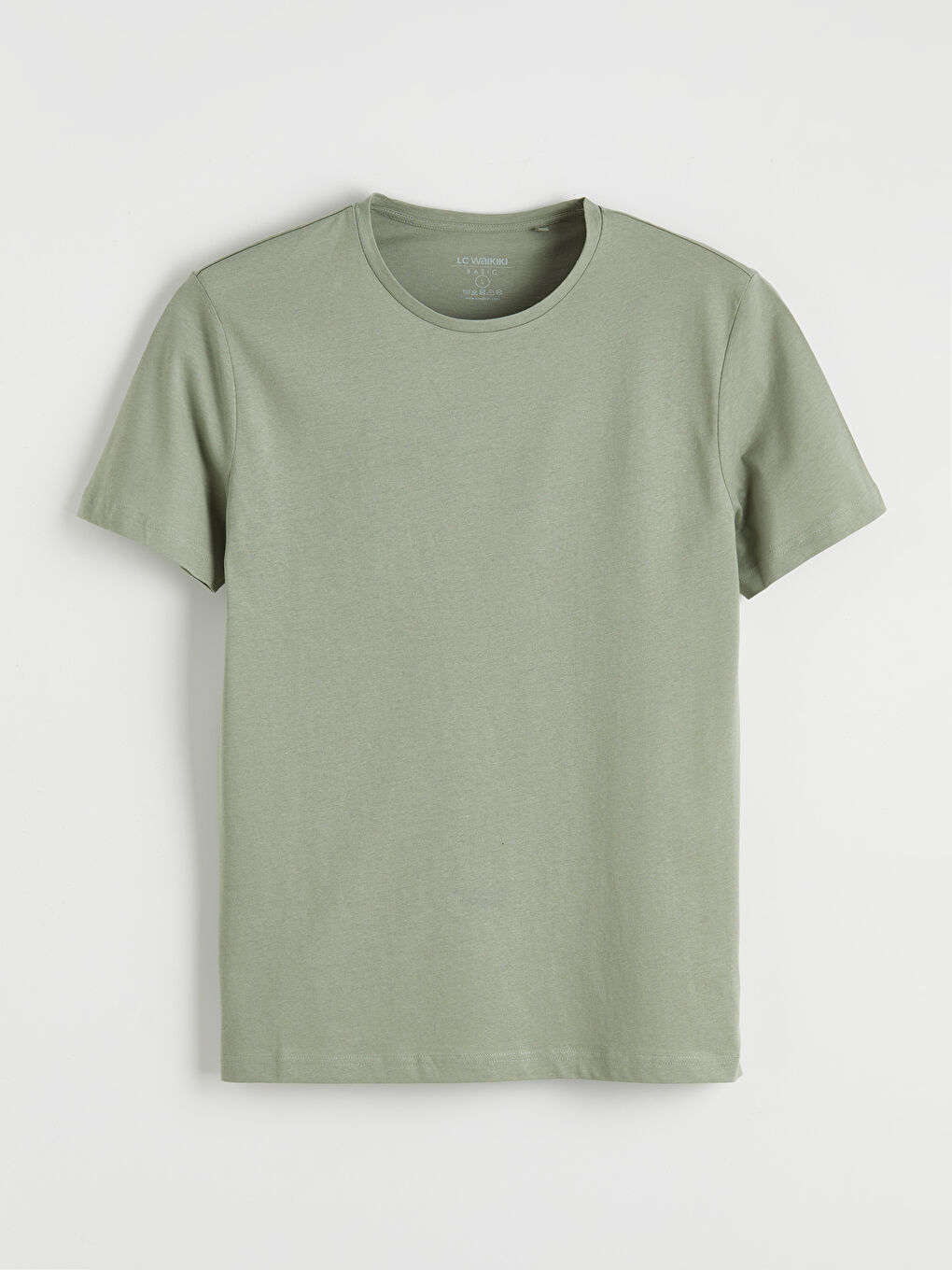 Bisiklet Yaka Penye Erkek Tişört-4