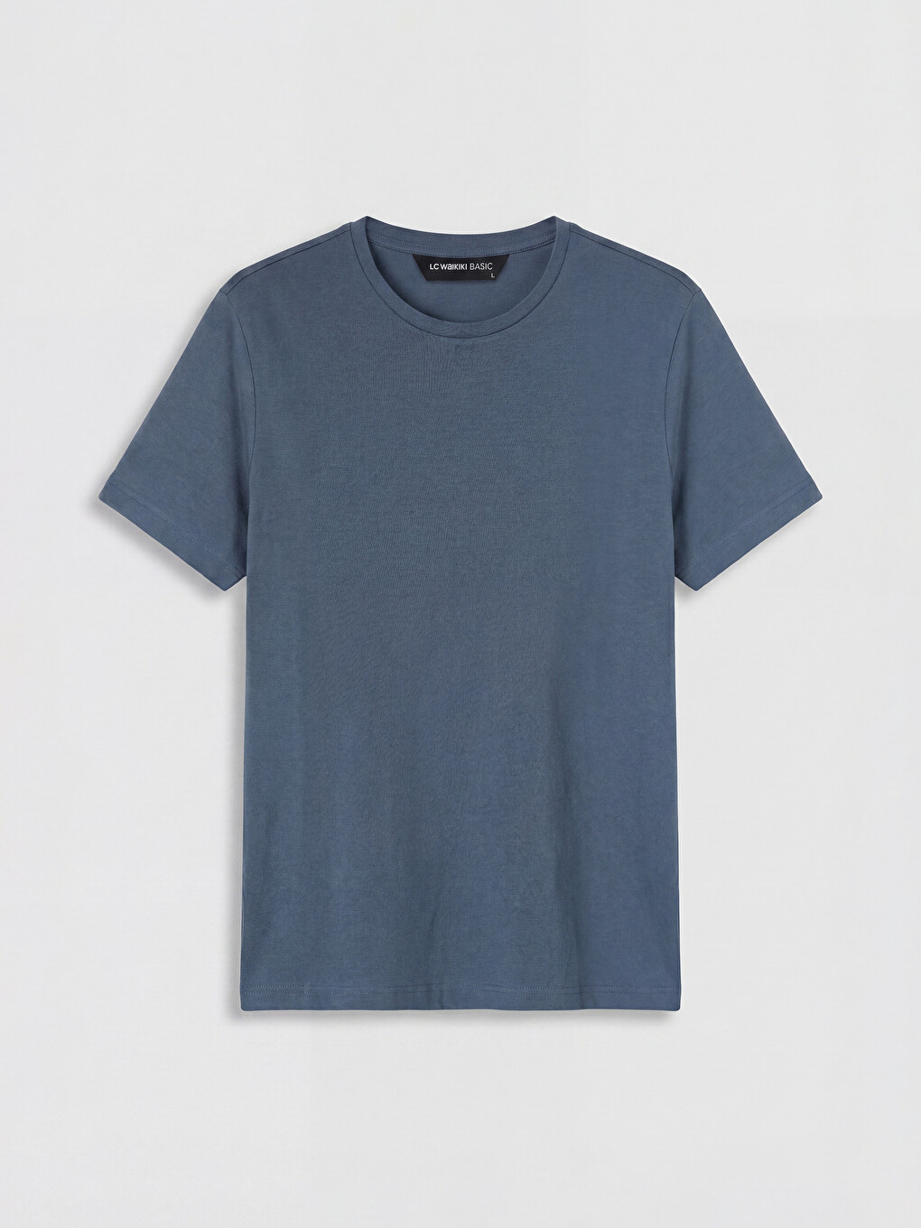 Slim Fit Crew Neck Short Sleeve Jersey Men's T-shirt-4