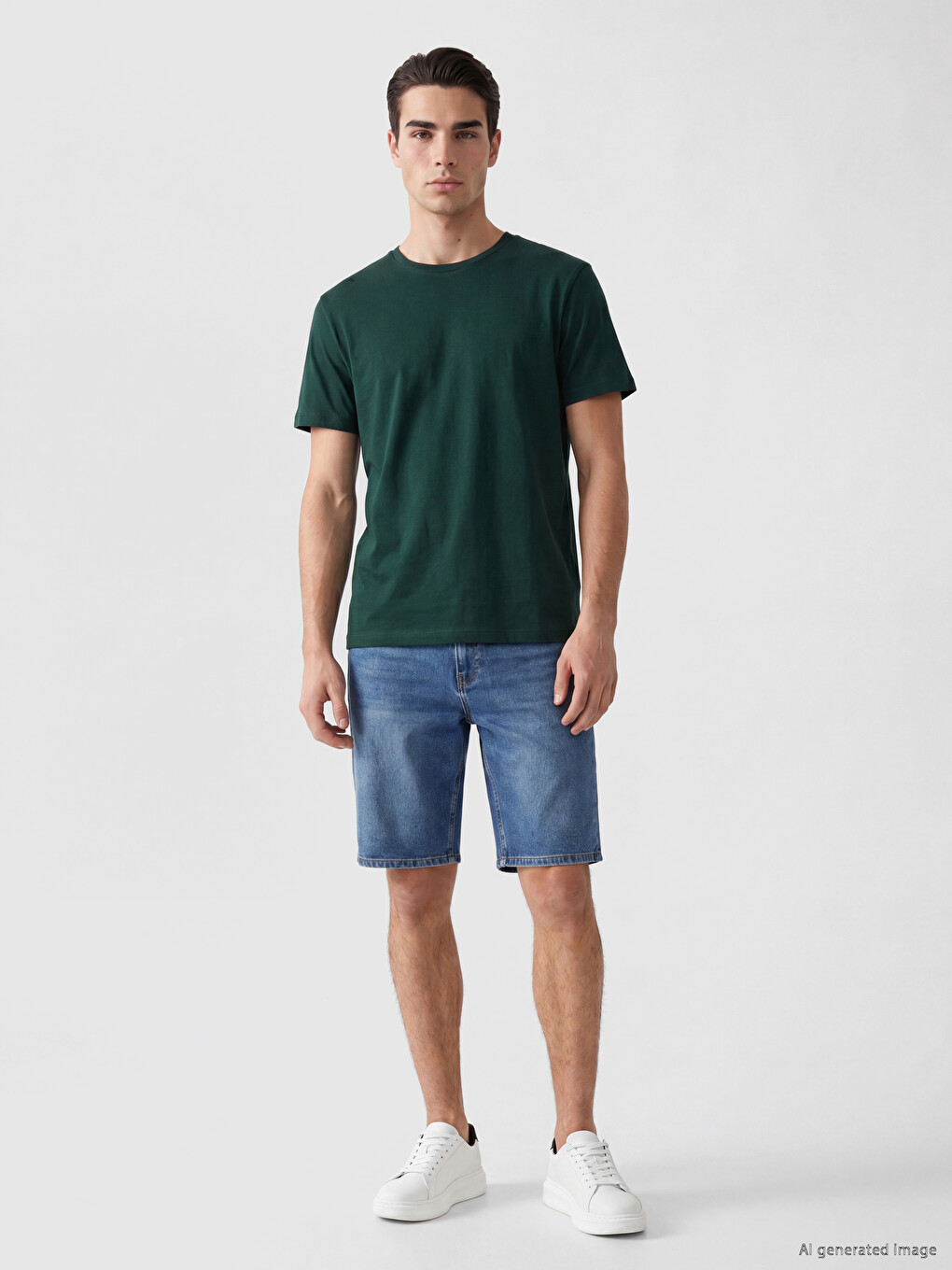 Crew Neck Slim Fit Jersey Men's T-shirt-1