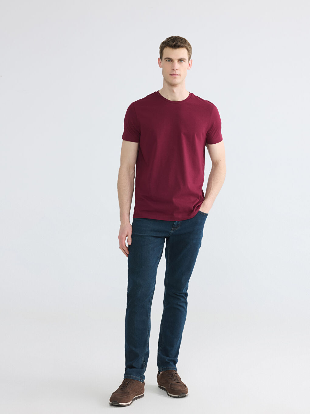 T-Shirt mit Rundhalsausschnitt aus Jersey für Herren-1