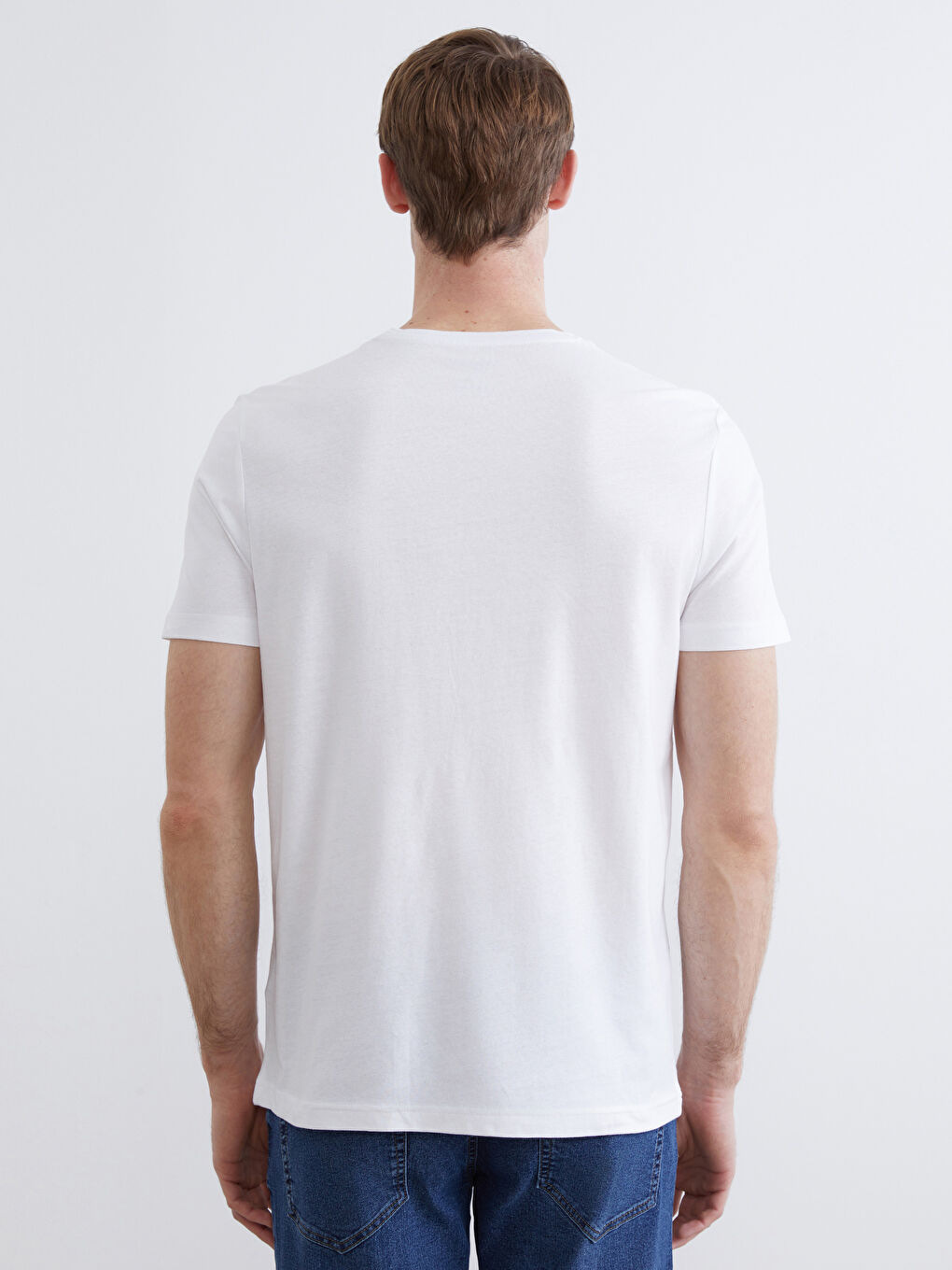 Футболка для чоловіків з круглим вирізом горловини з джерсі-6