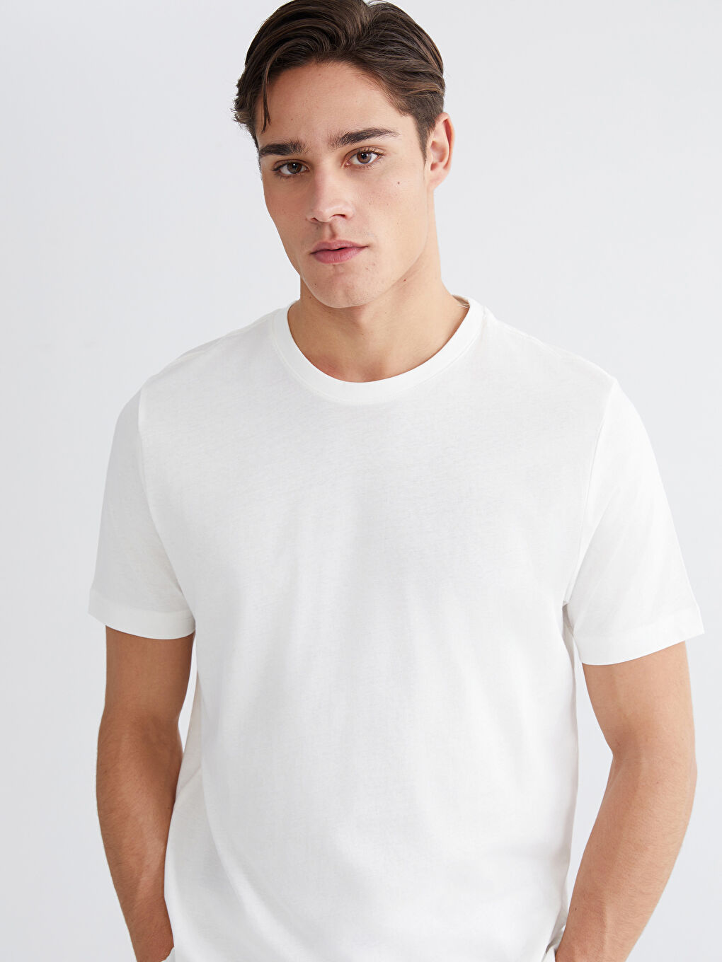 Футболка из джерси с круглым вырезом для мужчин
