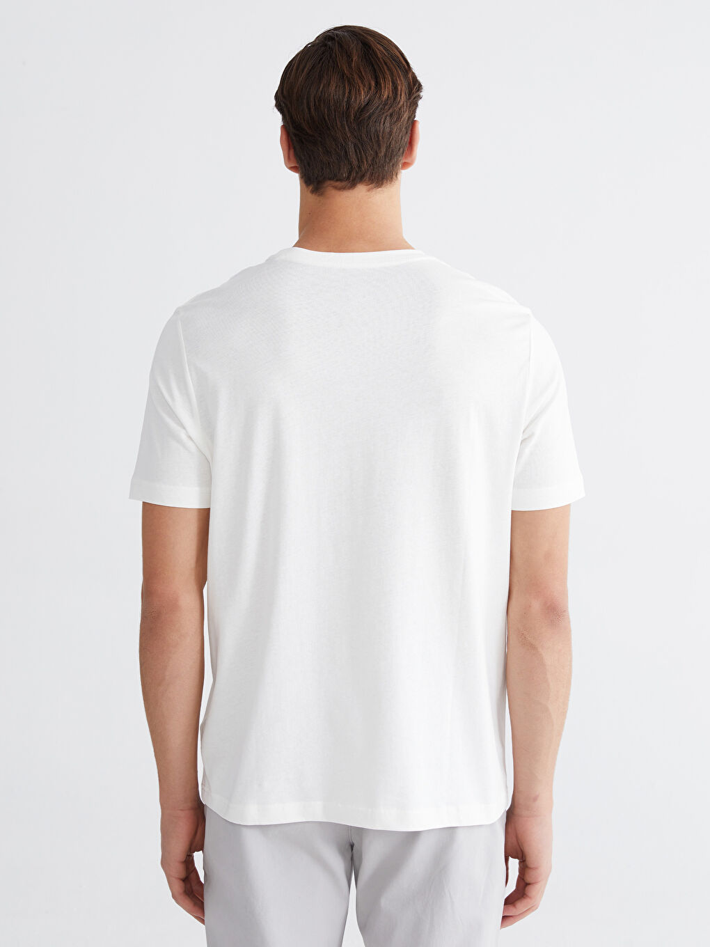 Футболка из джерси с круглым вырезом для мужчин-3