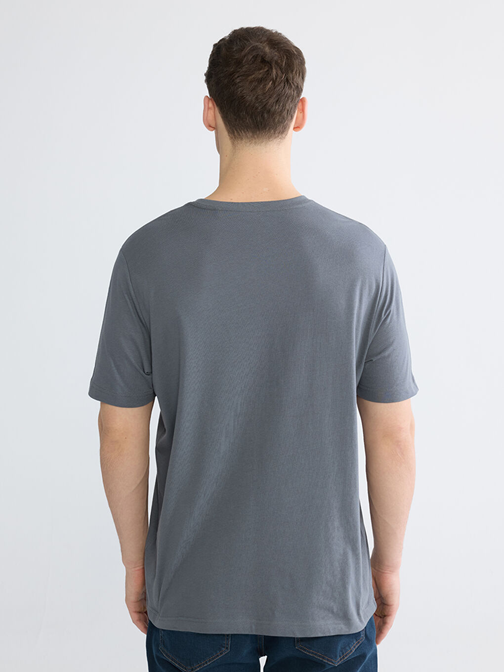 Футболка из джерси с круглым вырезом для мужчин-3