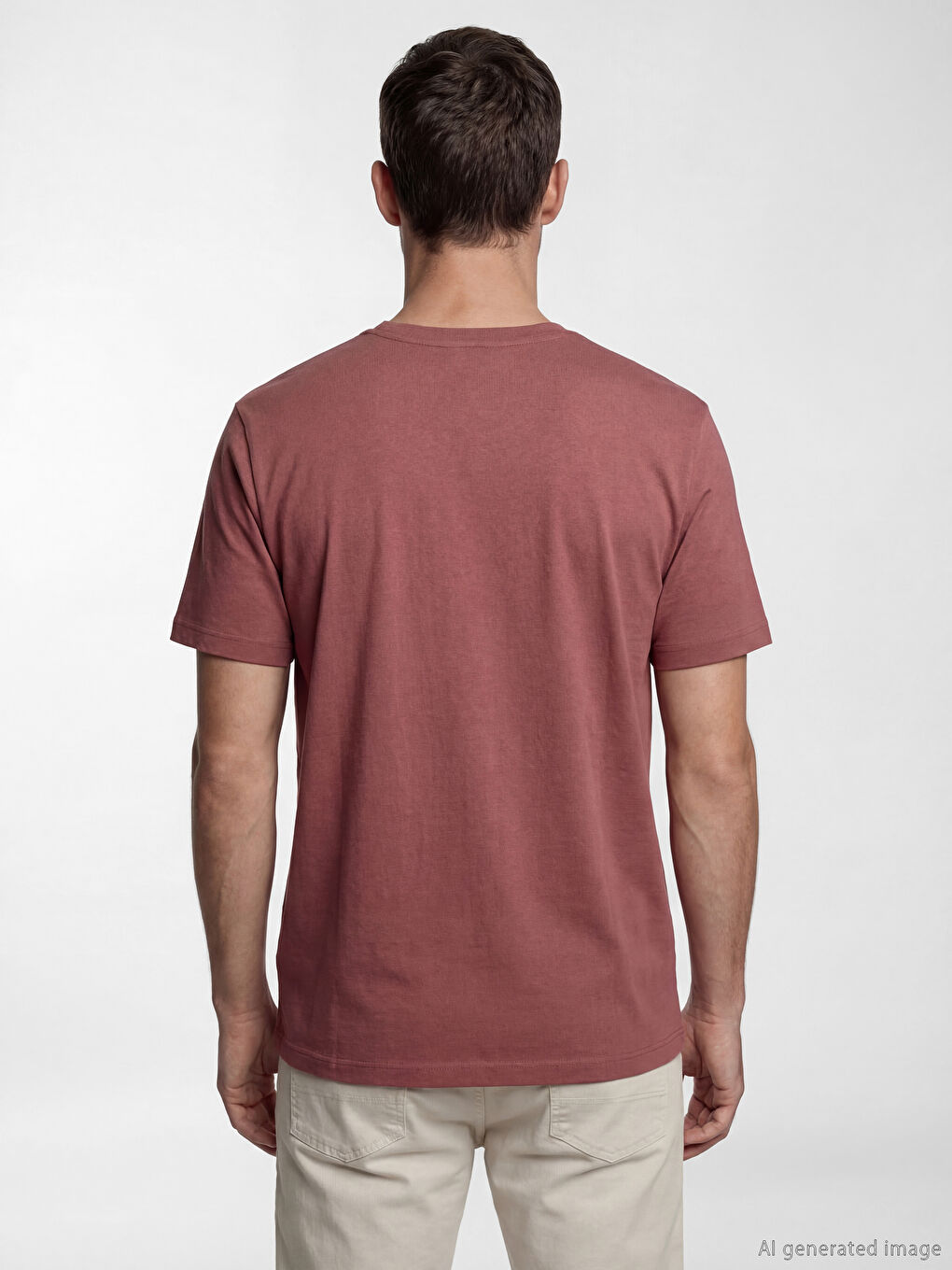 تيشيرت أساسي بقصة عادية من قطن 100٪-3