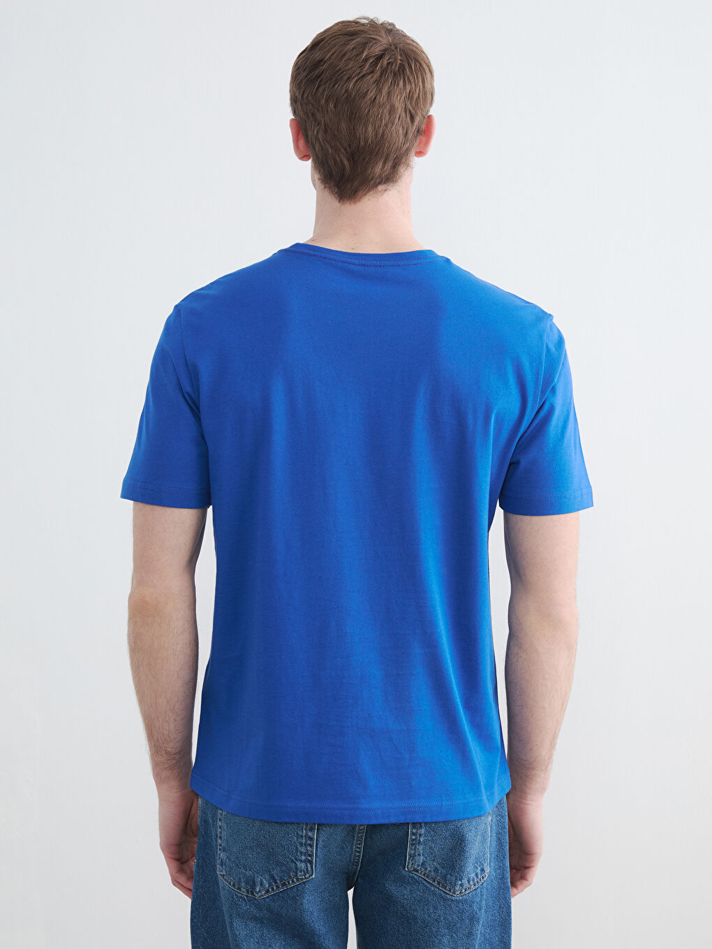 Mavi %100 Pamuk Regular Fit Basic Tişört-3