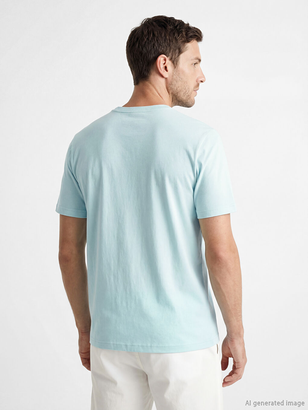 Mavi %100 Pamuklu Regular Fit Basic Tişört-2