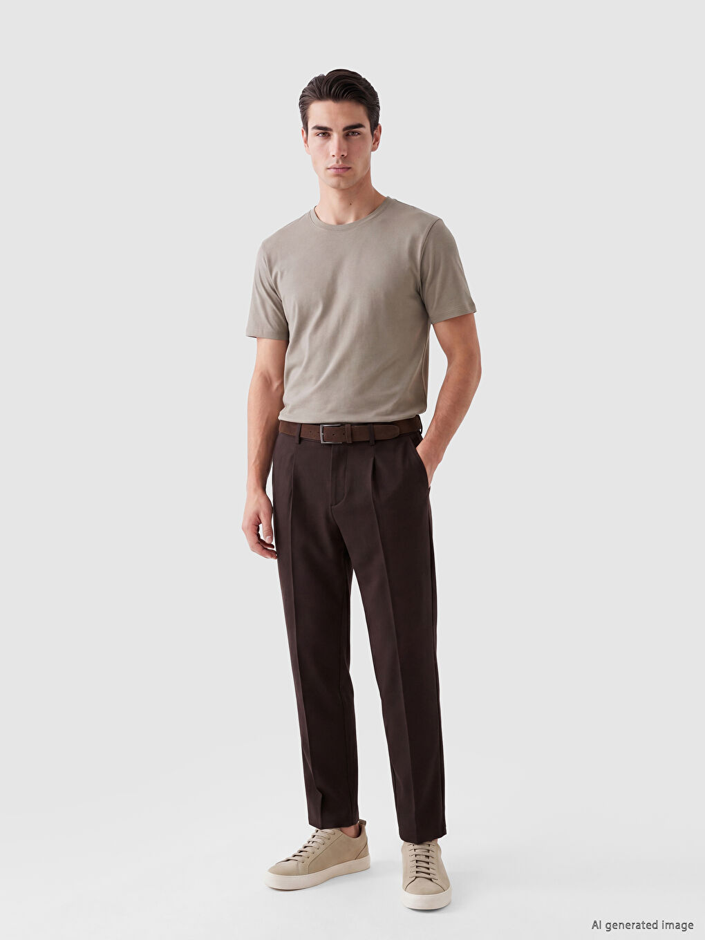 100% pamučna regular fit basic majica-1
