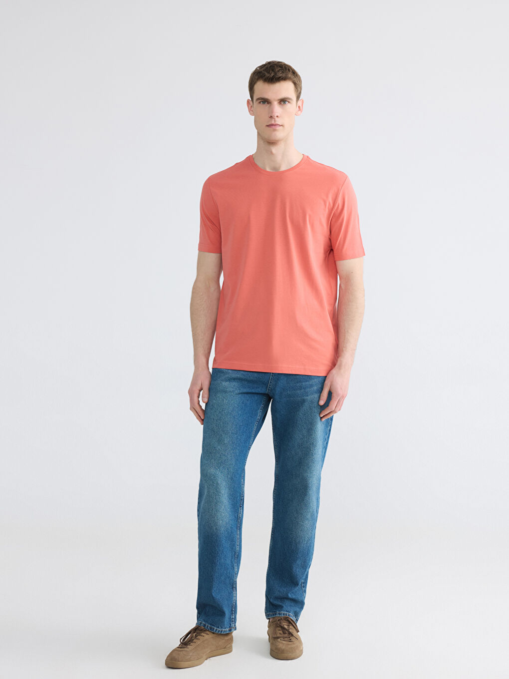 100% Cotton Regular Fit Basic T-Shirt-1