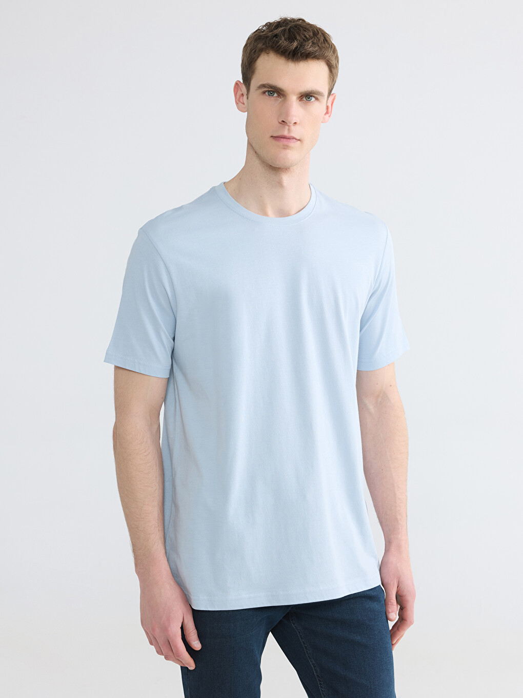 Mavi %100 Pamuk Regular Fit Basic Tişört
