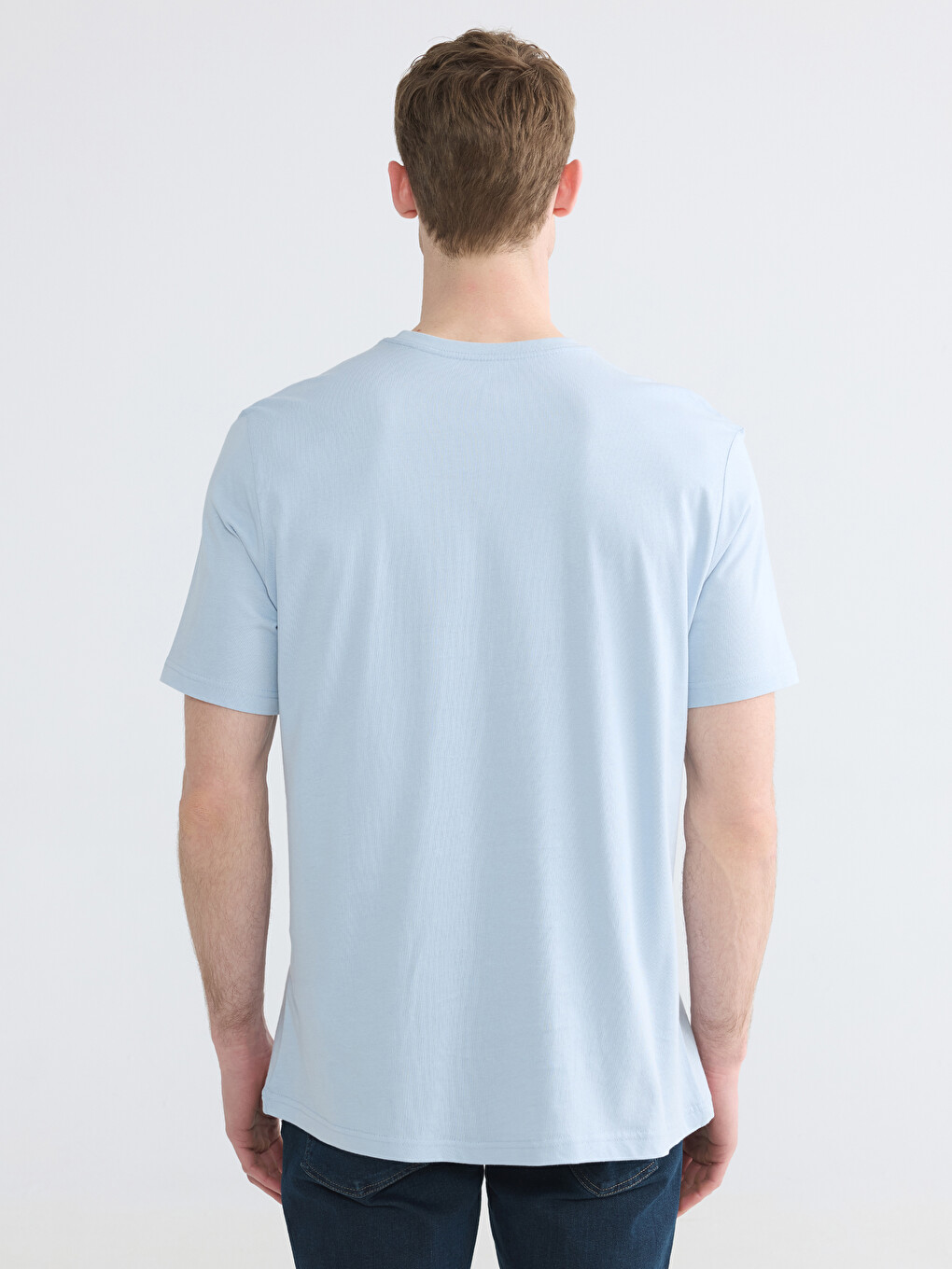 Mavi %100 Pamuk Regular Fit Basic Tişört-3