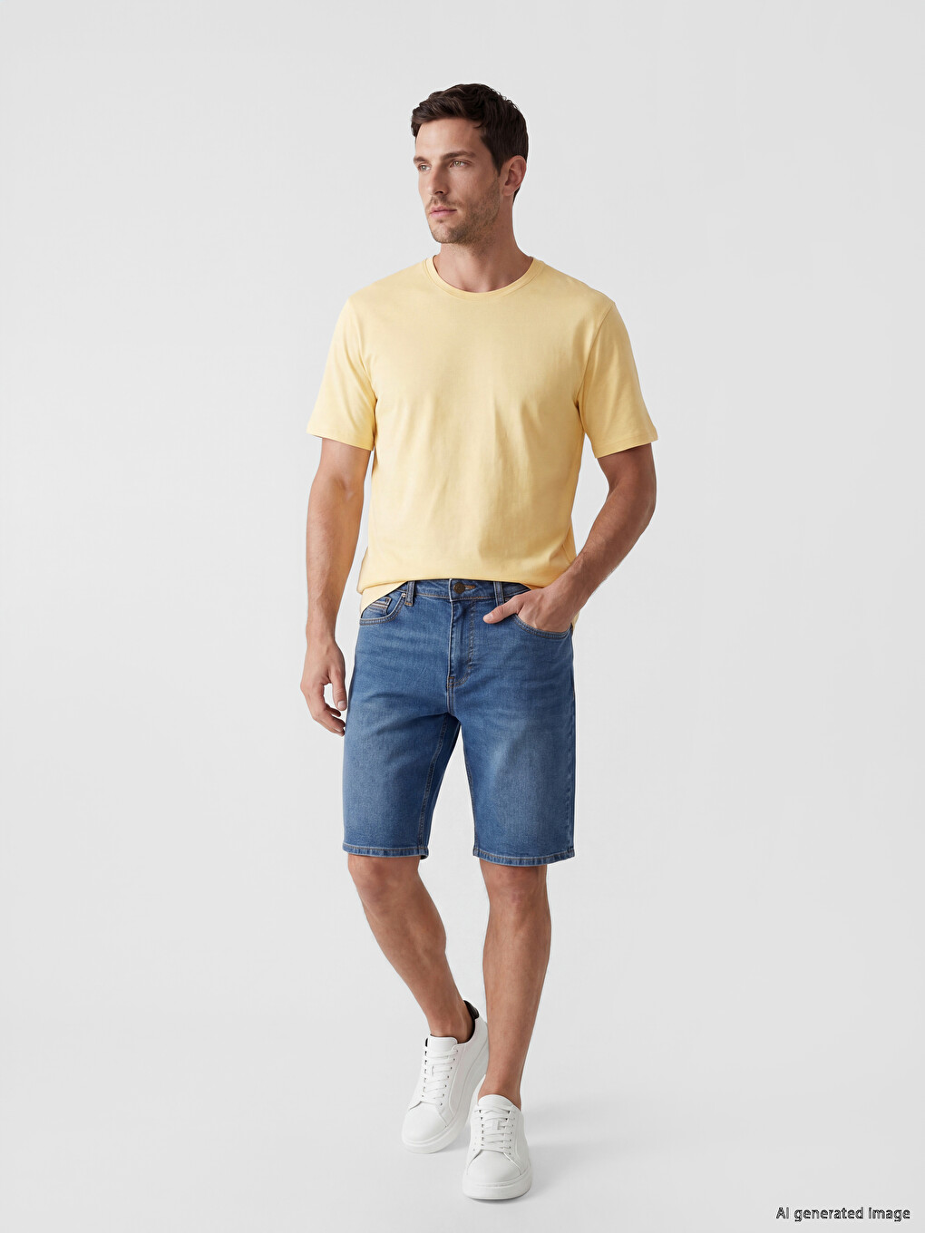 100% мақта regular fit basic футболка-1