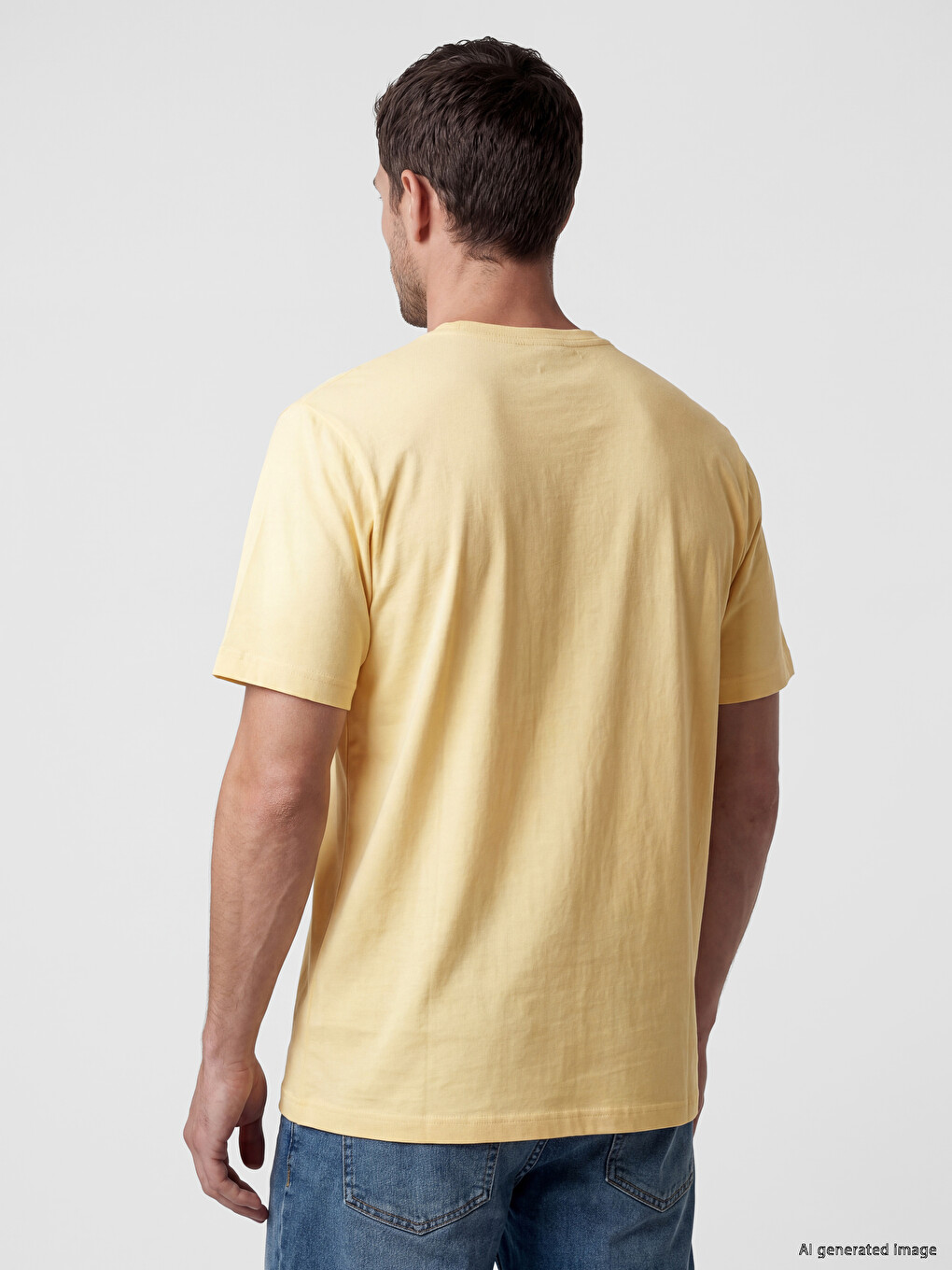 100% мақта regular fit basic футболка-2