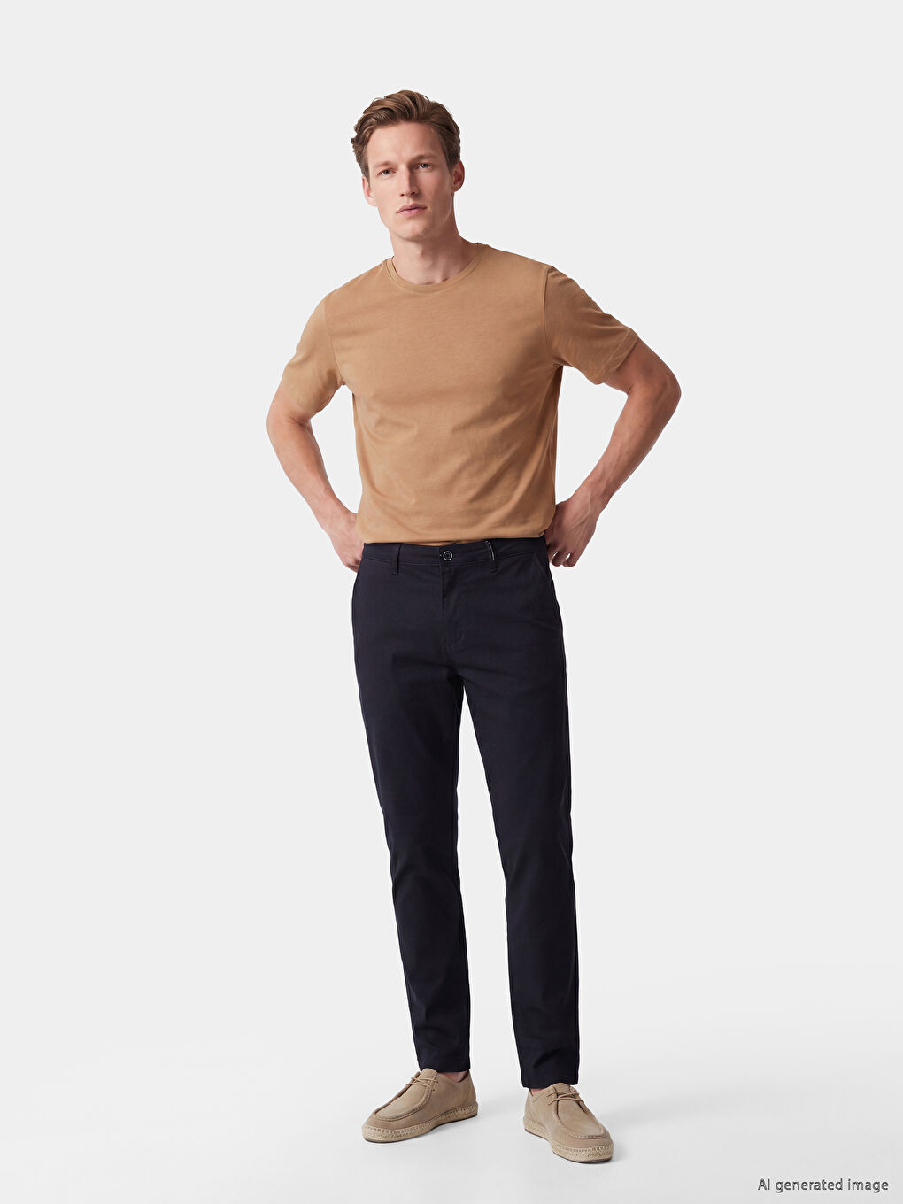 100% pamučna regular fit basic majica-1