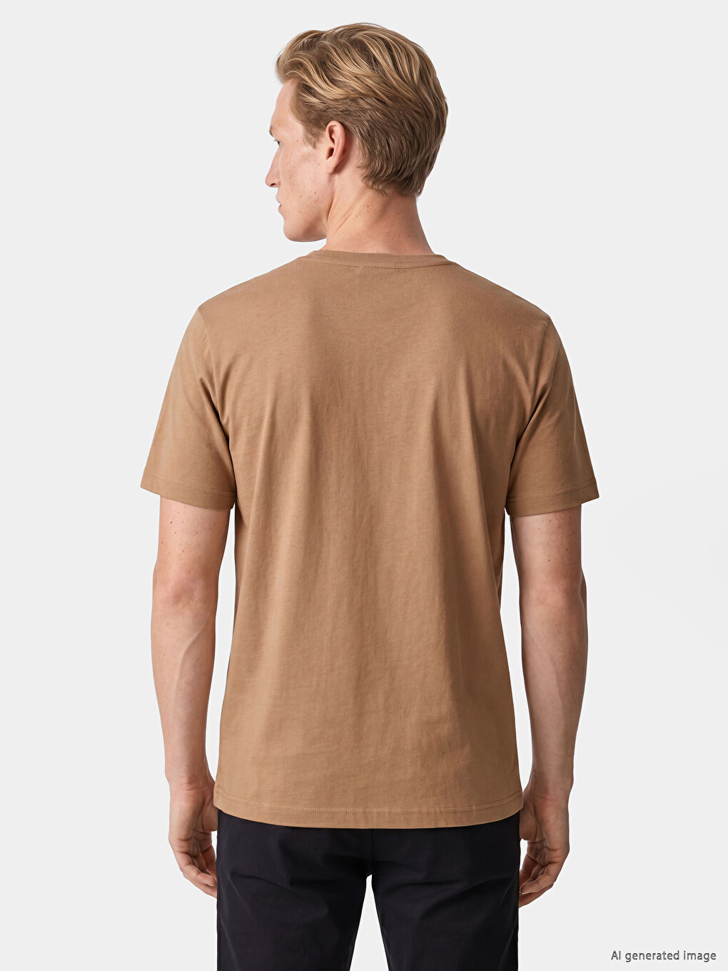 100% pamučna regular fit basic majica-3