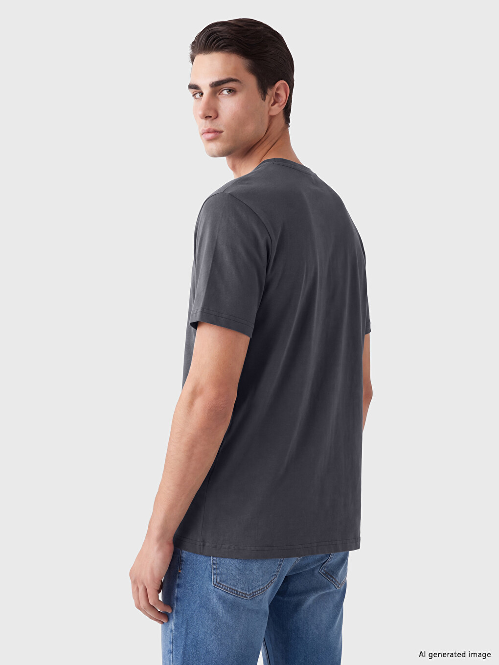 Regular Fit Thin Fabric T-shirt /03-3
