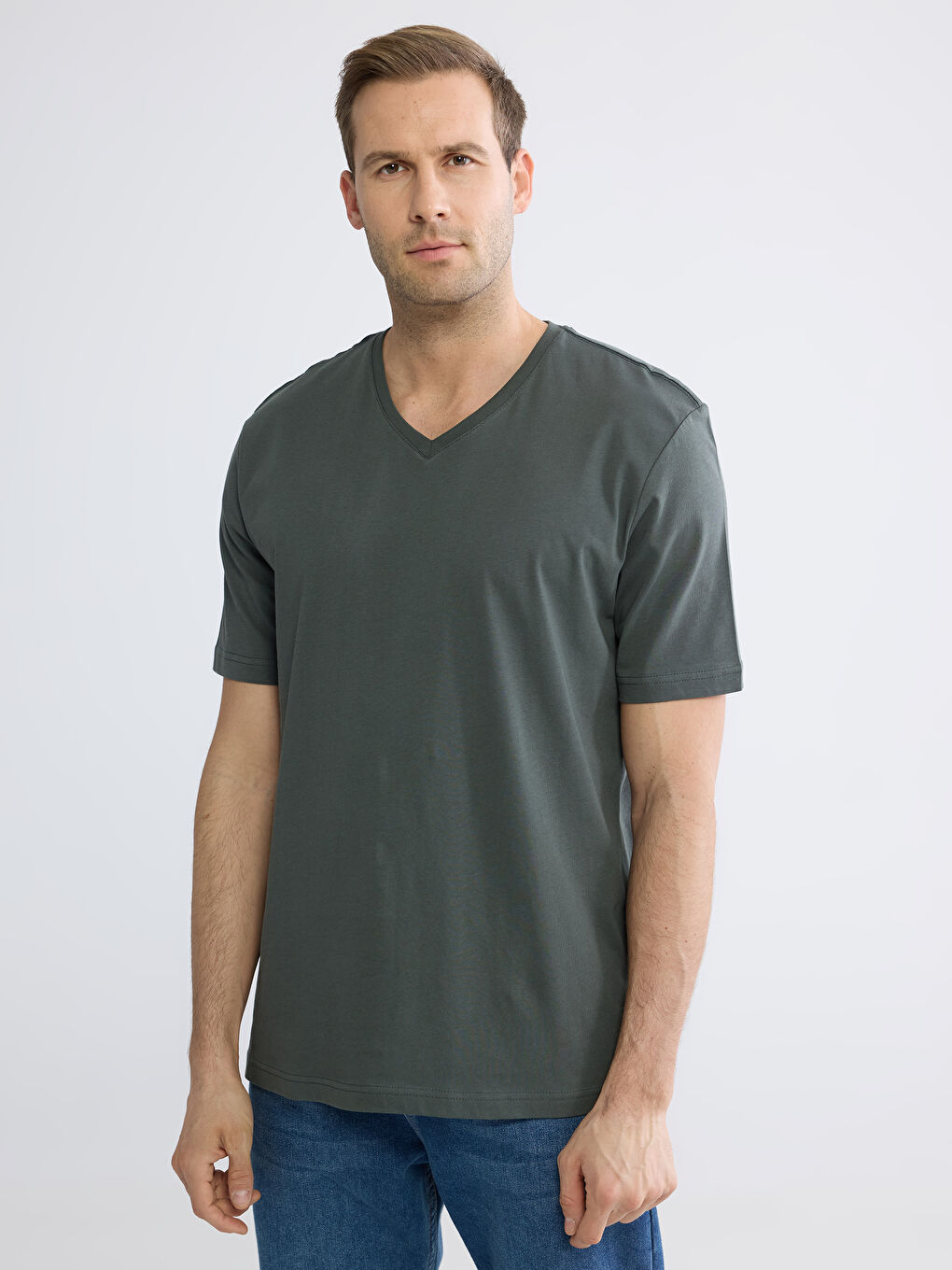 Men's V-Neck Jersey T-Shirt