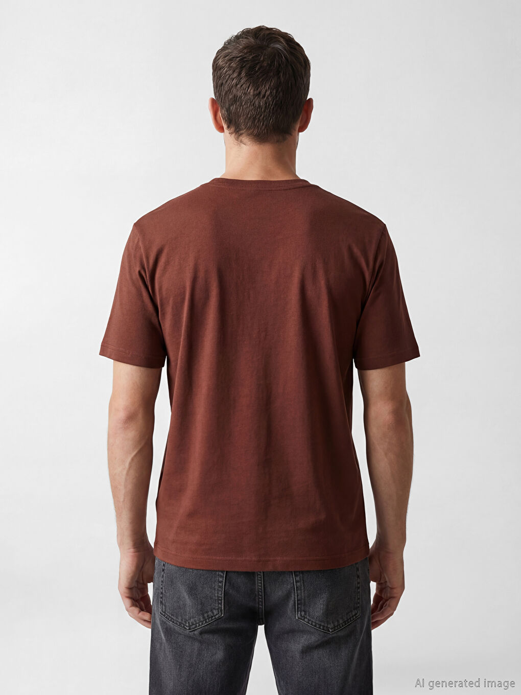 V Neck Jersey Men's T-Shirt-3
