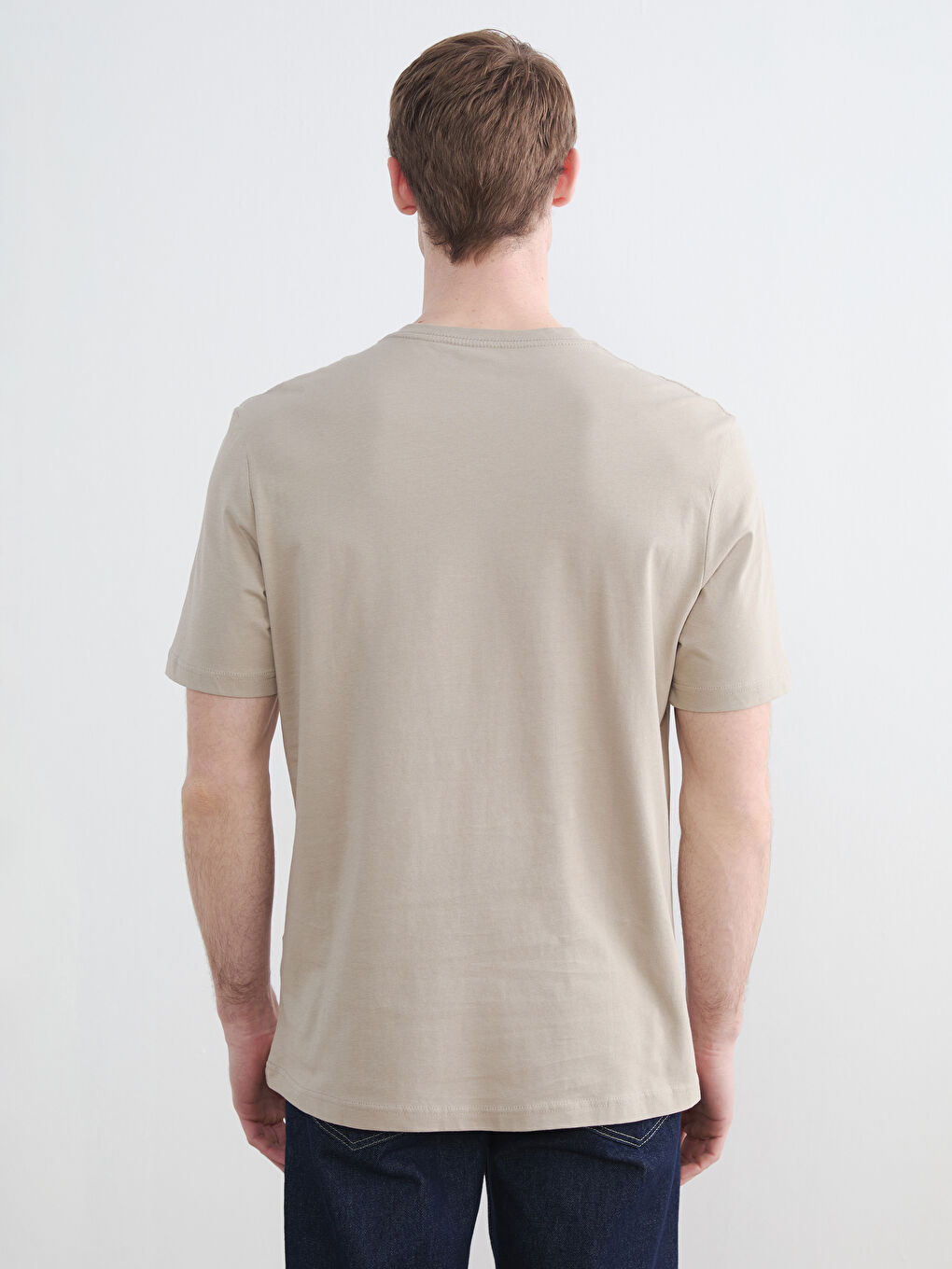 V Neck Jersey Men's T-Shirt-3