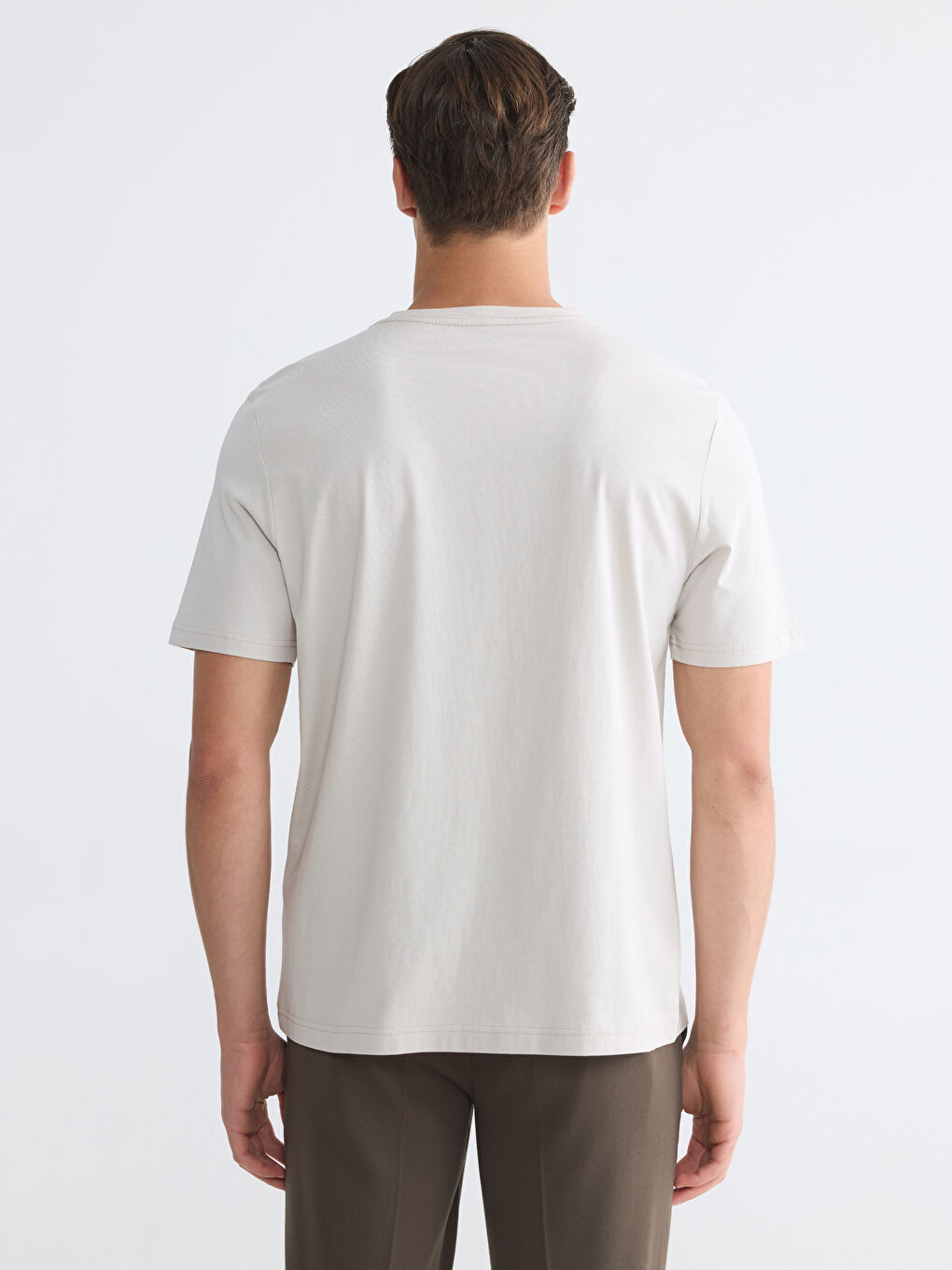 V Neck Jersey Men's T-Shirt-3