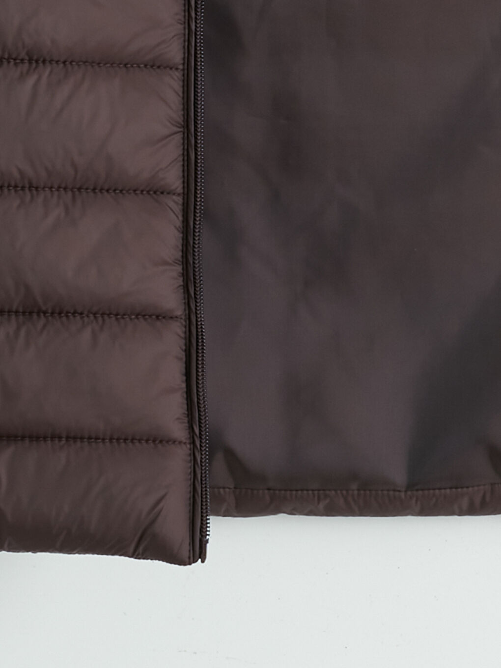 Kahverengi Standart Kalıp Dik Yaka Erkek Şişme Yelek-2