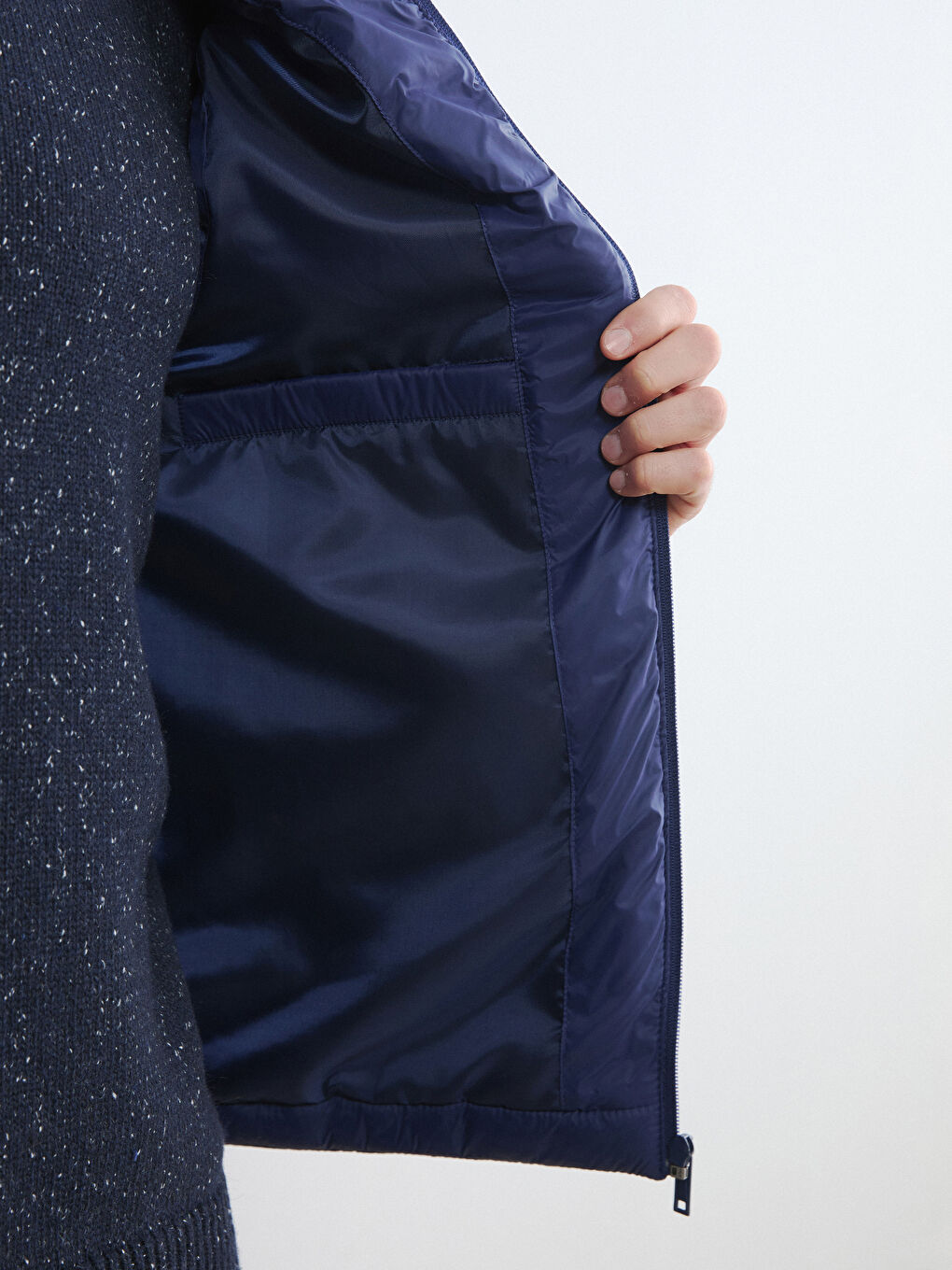 İndigo Standart Kalıp Dik Yaka Erkek Şişme Yelek-2