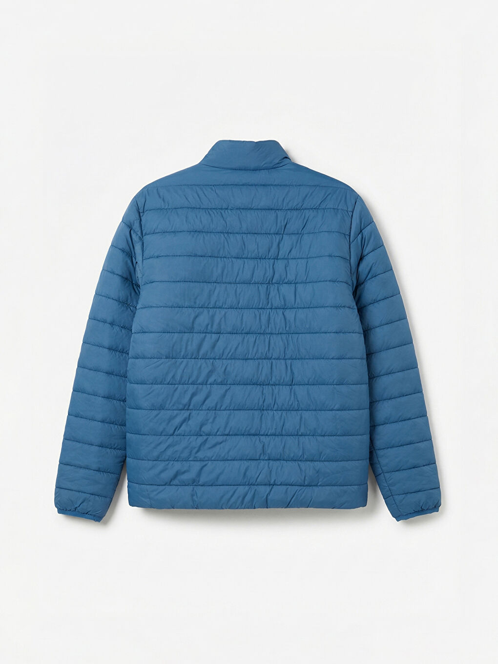 Mavi Standart Kalıp Dik Yaka Erkek Şişme Mont-7