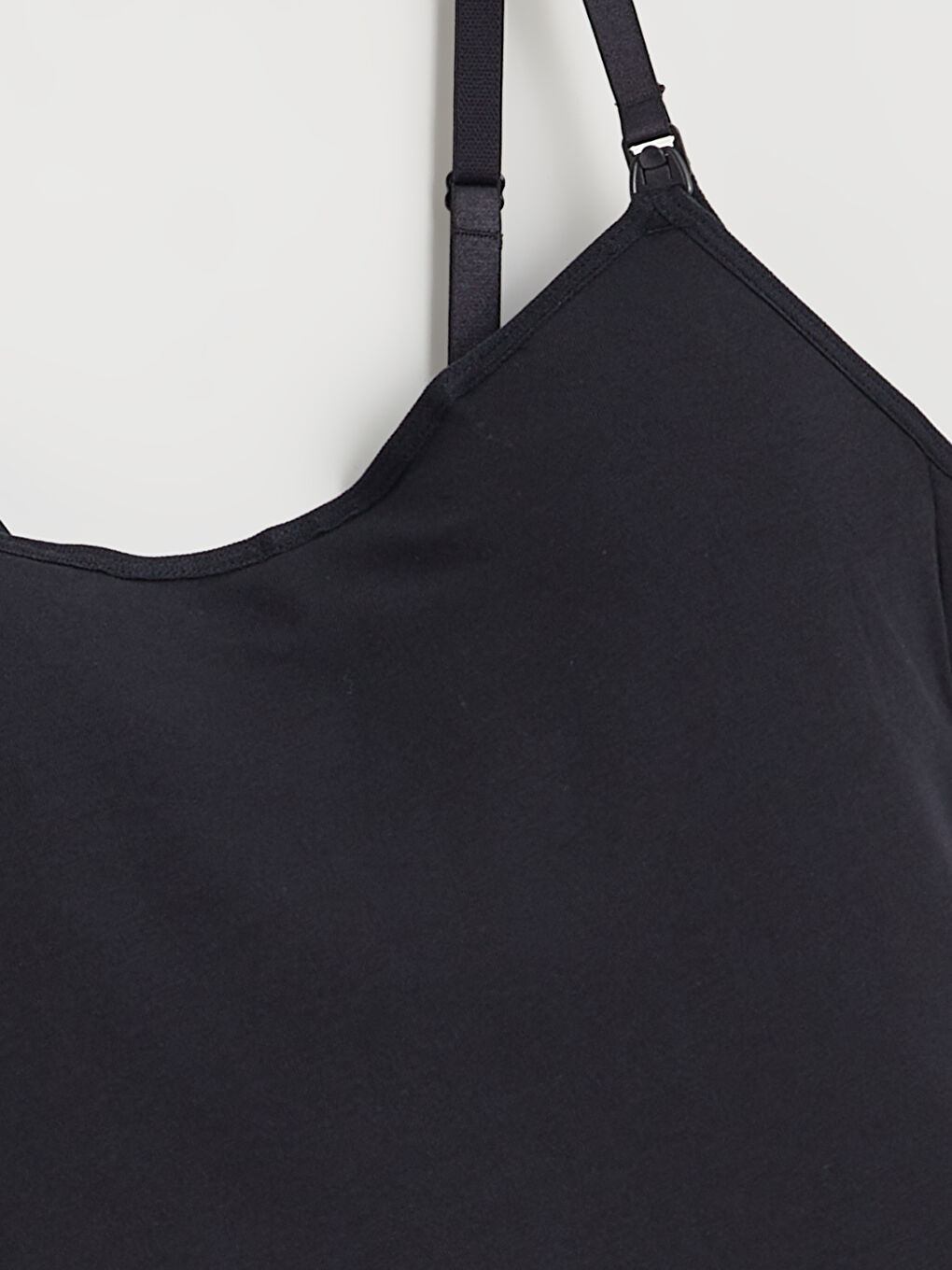 U-Neck Plain Strappy Maternity Nursing Tank Top-1