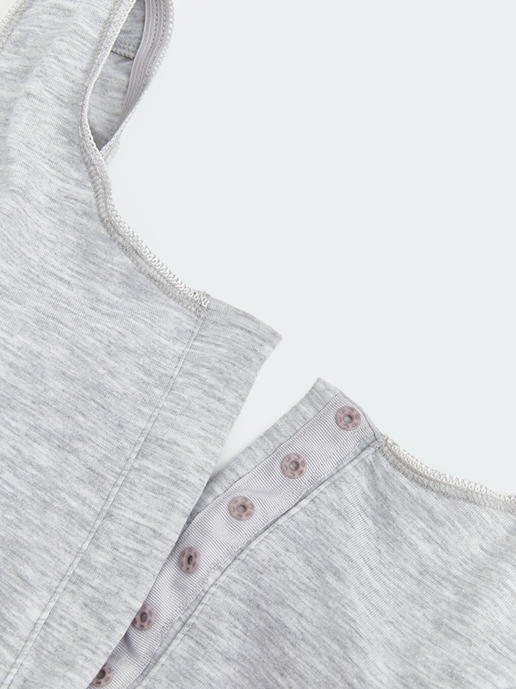 Gri Balensiz Dolgusuz Düz Emzirme Sütyeni-2